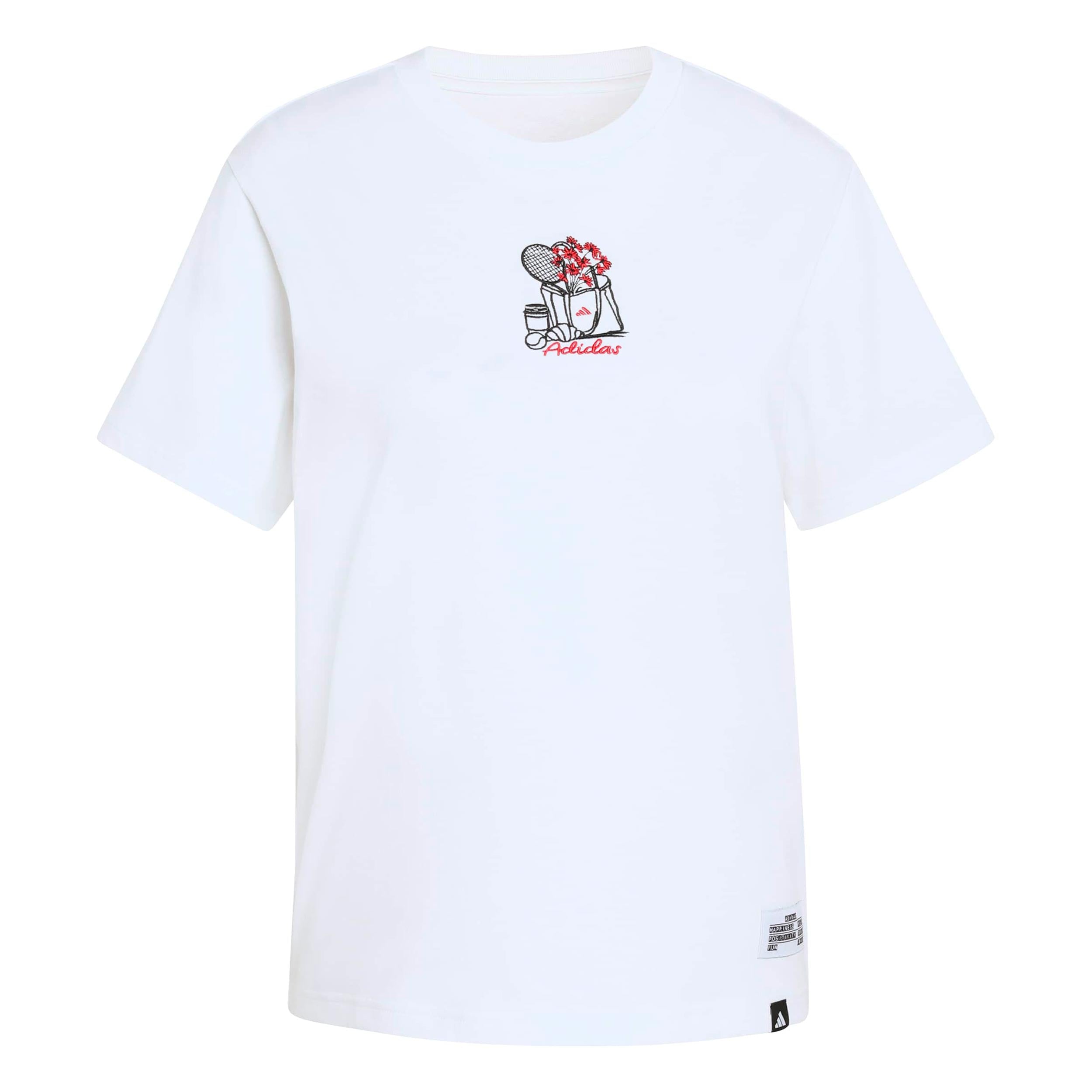 adidas MINI Embroidery Graphic Camiseta de manga corta Mujeres - blanco, multicolor