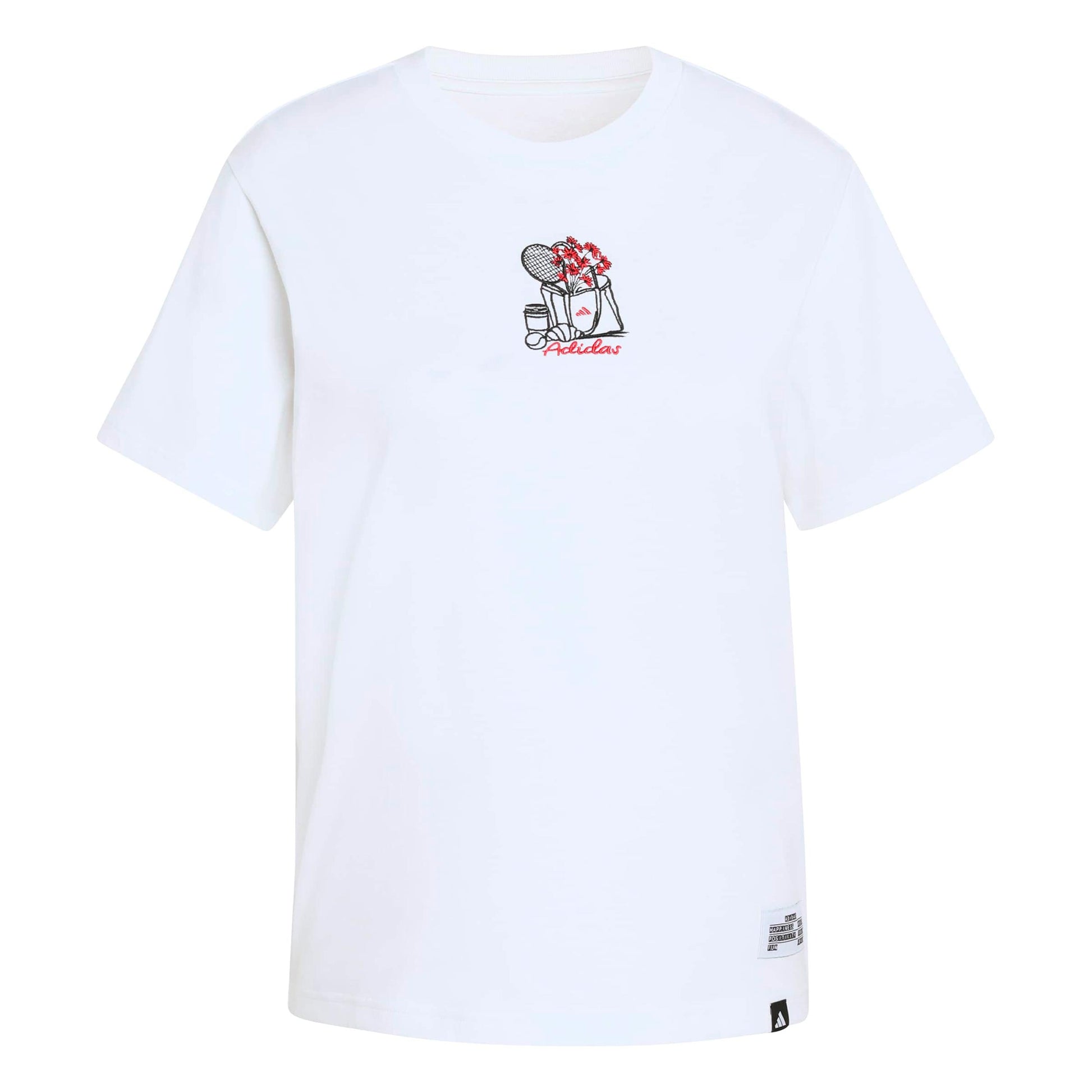 adidas MINI Embroidery Graphic Camiseta de manga corta Mujeres - blanco, multicolor