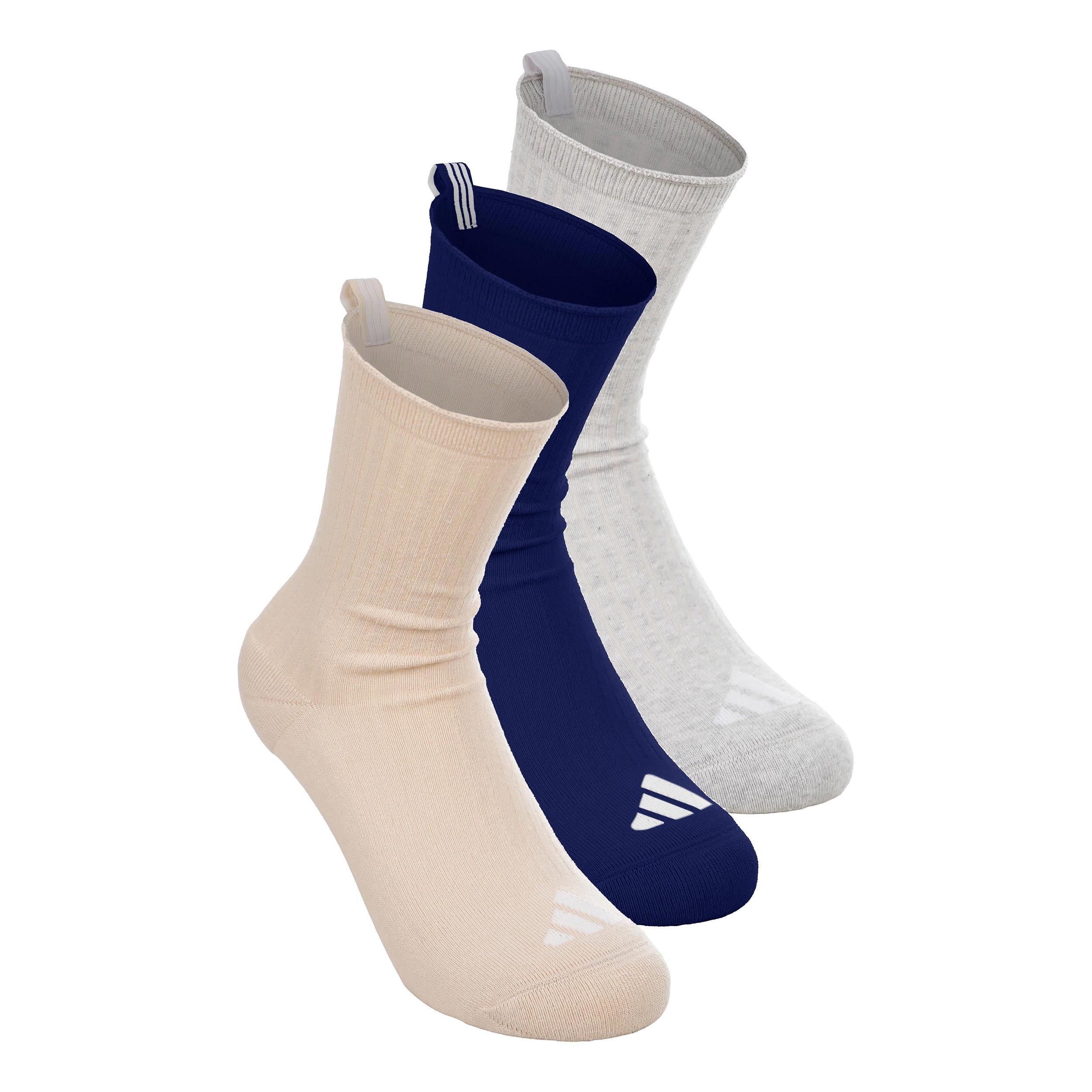 adidas Essentials Crew Calcetines de tenis Unisex - beige, gris claro