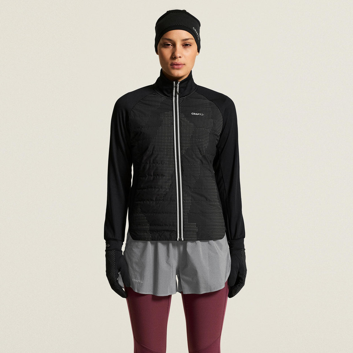 Craft SubZ Lumen Chaqueta para correr Mujeres - negro, gris