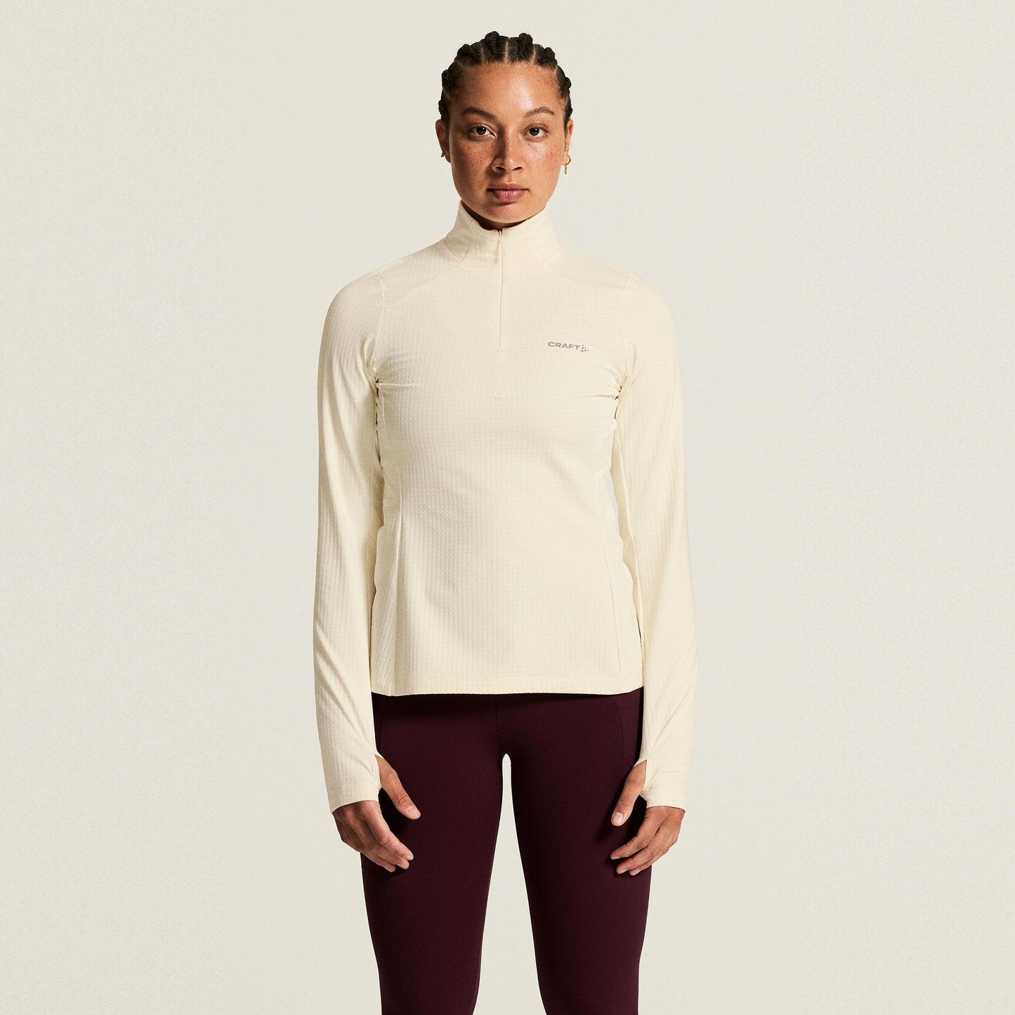 Craft Gain Thermal Camiseta de running Mujeres - crema