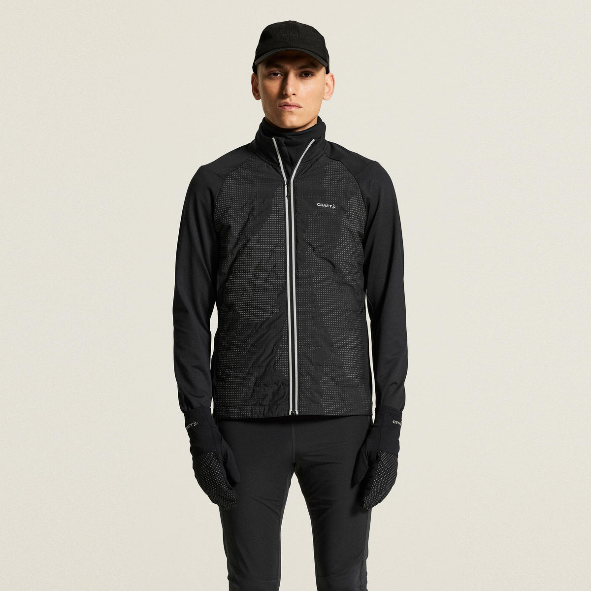 Craft SubZ Lumen Chaqueta para correr Hombres - negro, gris