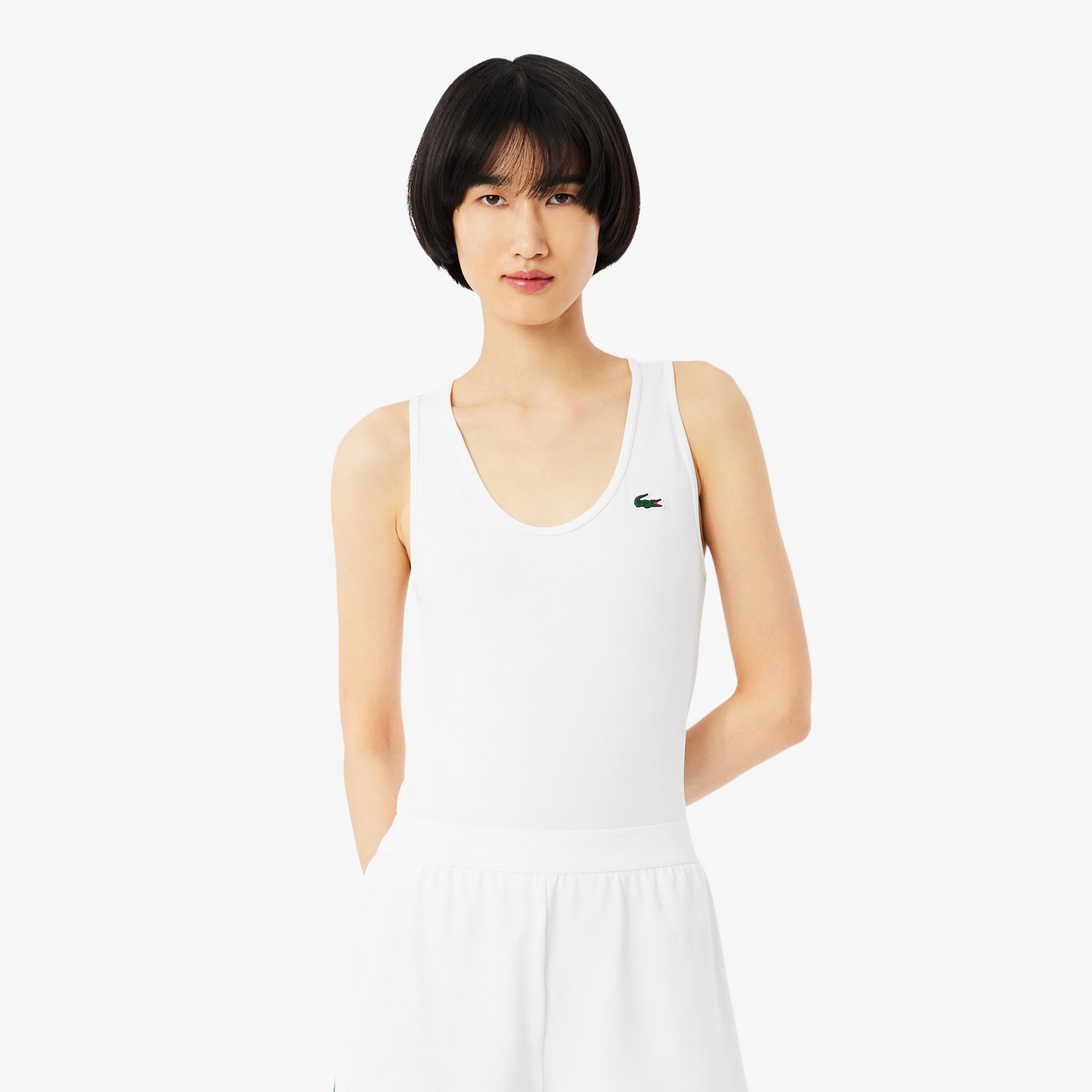 Lacoste Urban Camiseta de tirantes Mujeres - blanco