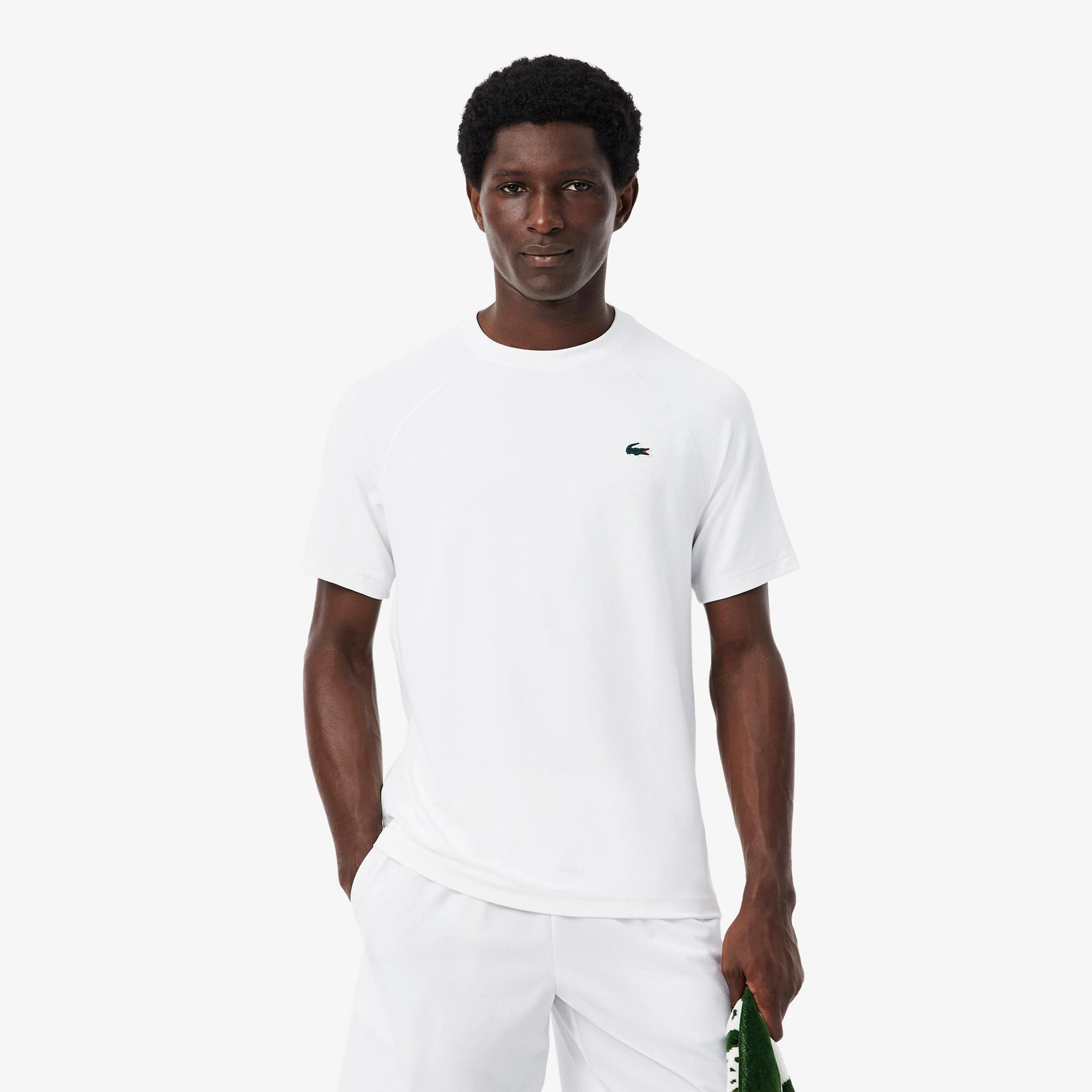 Lacoste Urban Camiseta de manga corta Hombres - blanco