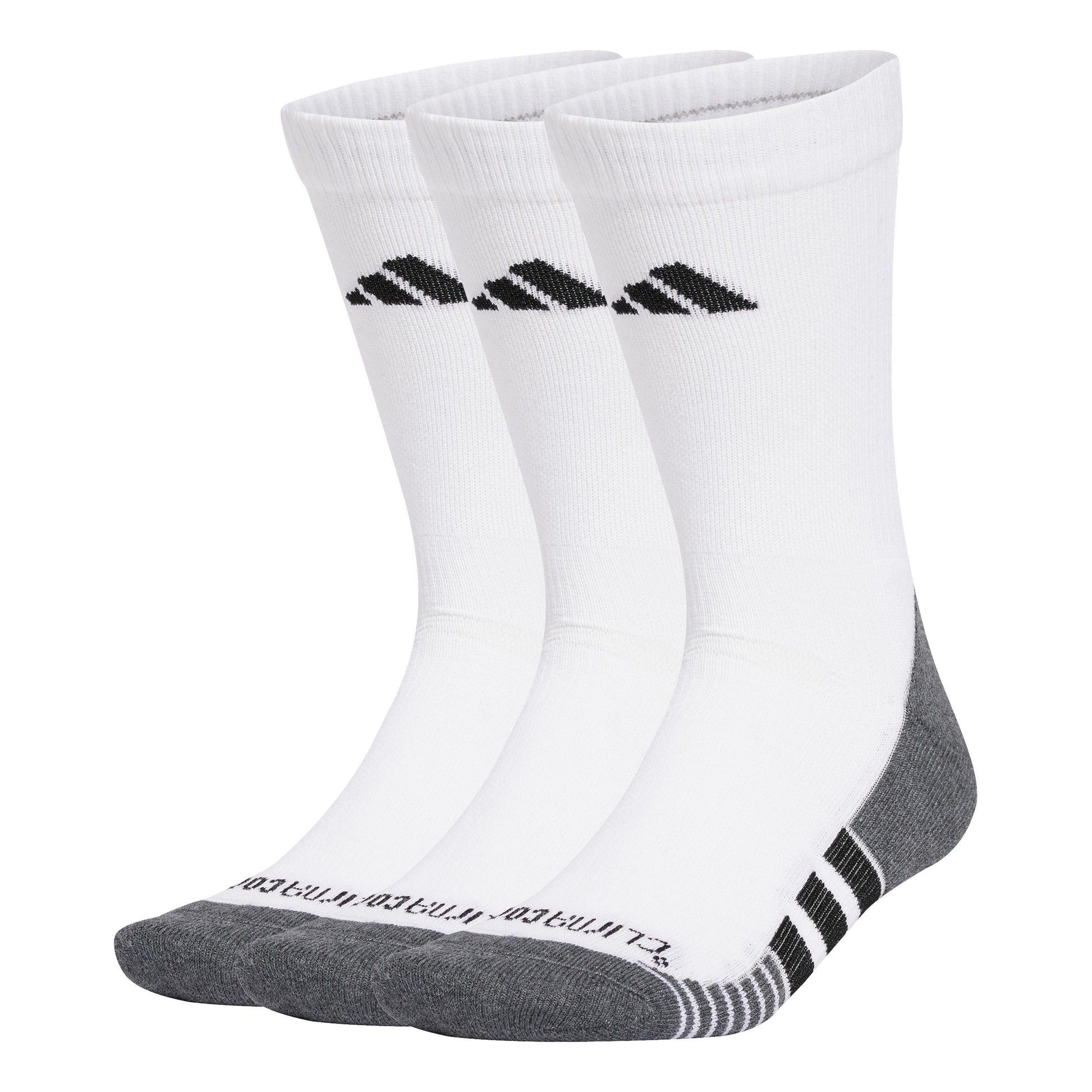 adidas Performance Cushioned Crew Calcetines para correr Unisex - blanco, negro