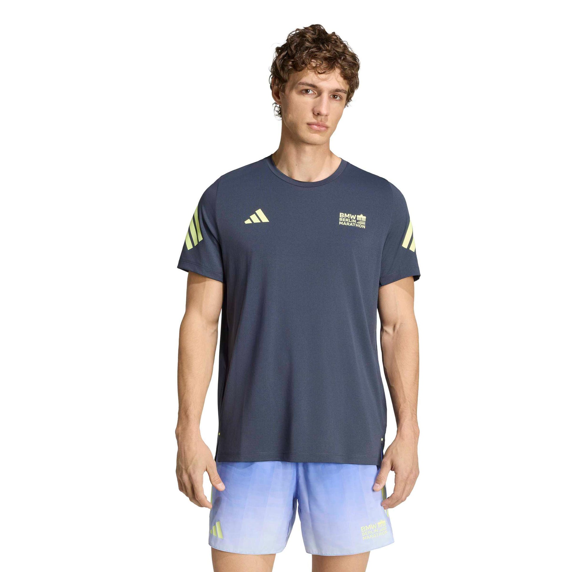 adidas BMW Berlin Camiseta de running Hombres - coral, amarillo