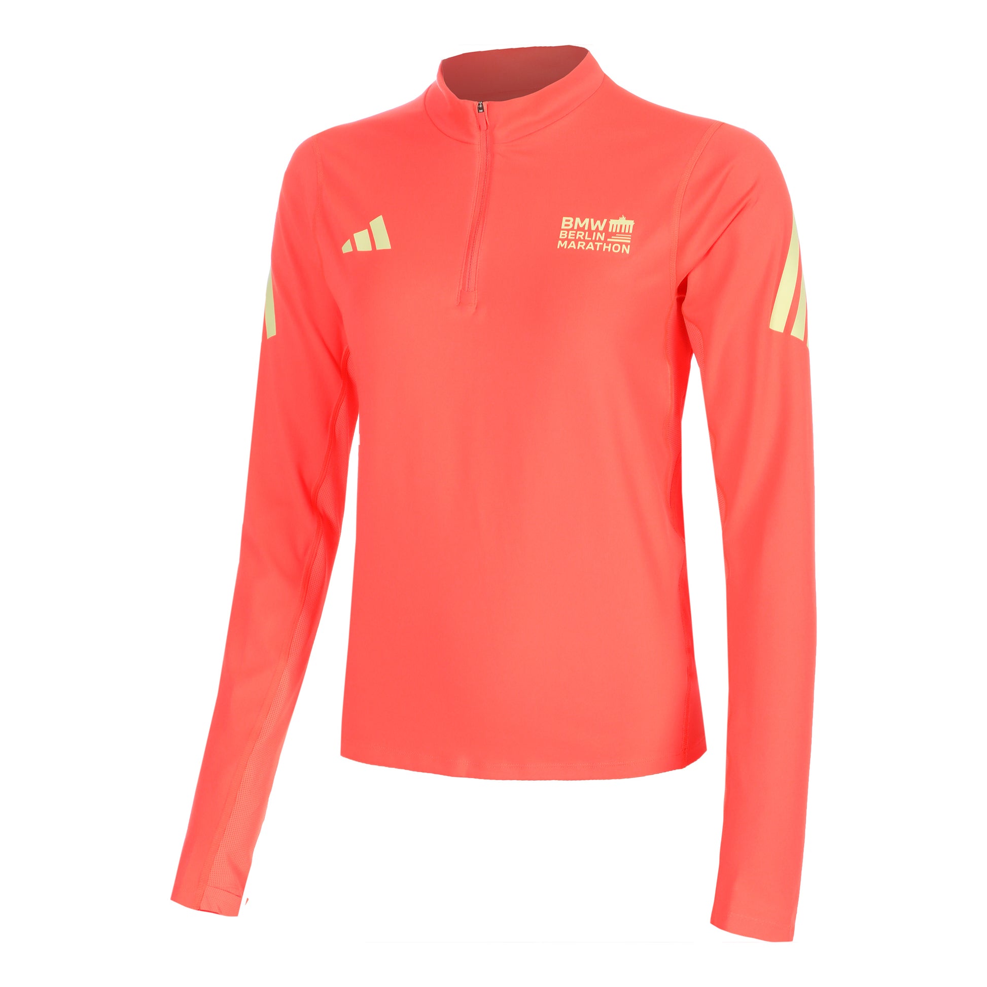 adidas BMW Berlin Camiseta de running Mujeres - coral, amarillo
