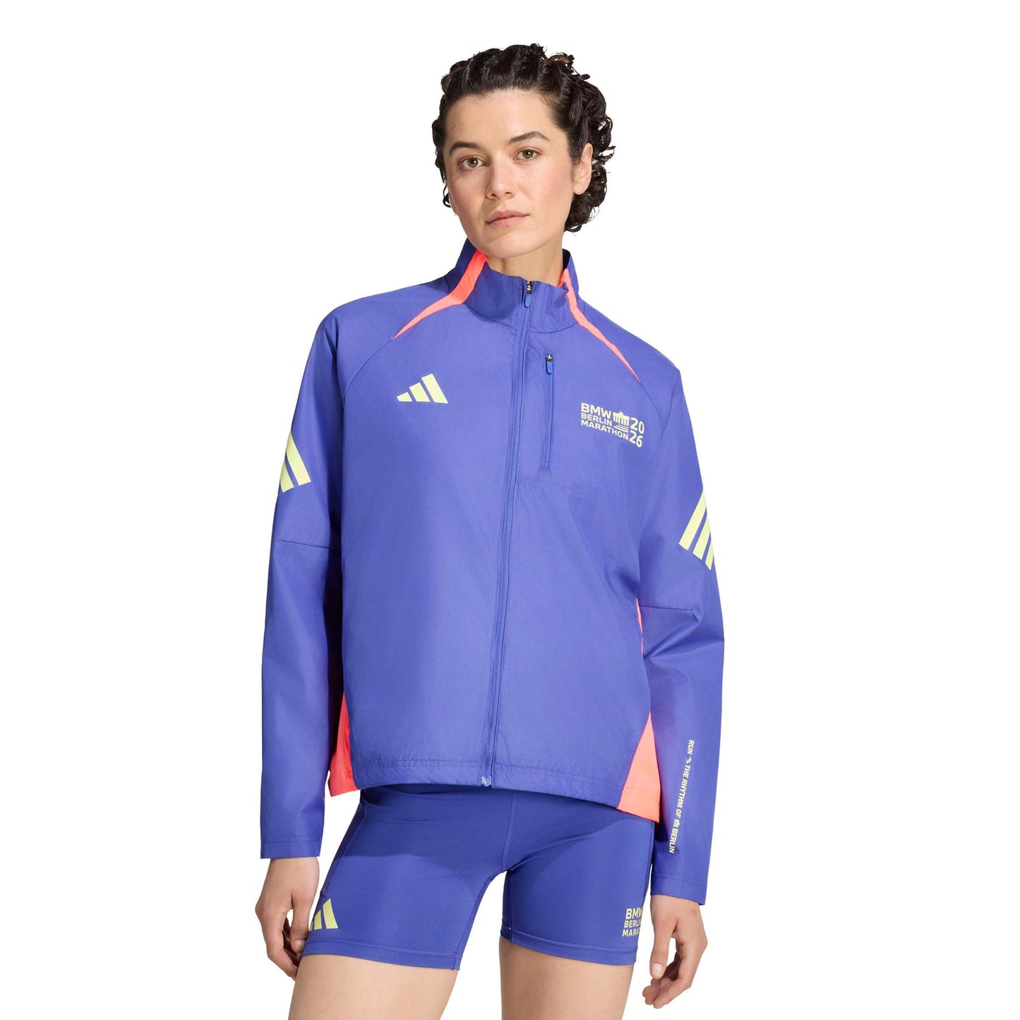 adidas BMW Berlin Chaqueta para correr Mujeres - azul, amarillo