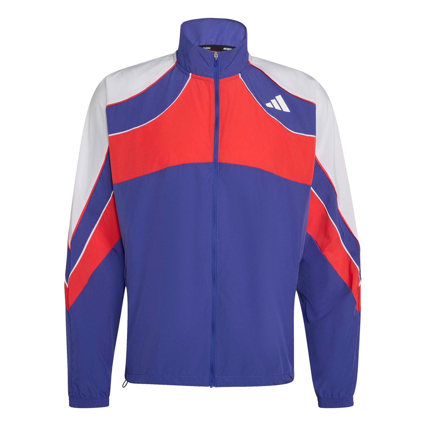 adidas adizero Archive Chaqueta para correr Hombres - azul, rojo