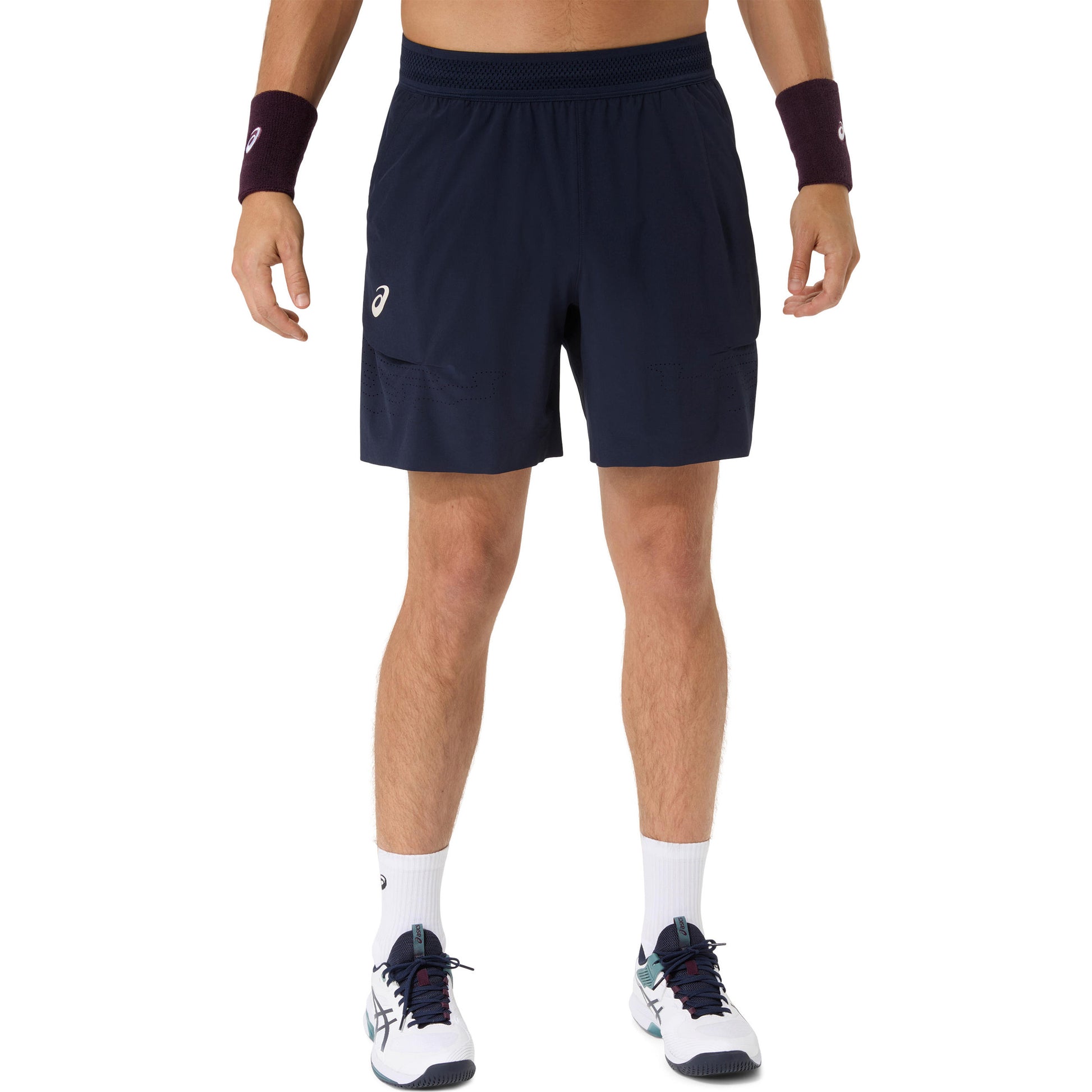 ASICS Match Laser Cut 7in Shorts Hombres - azul oscuro