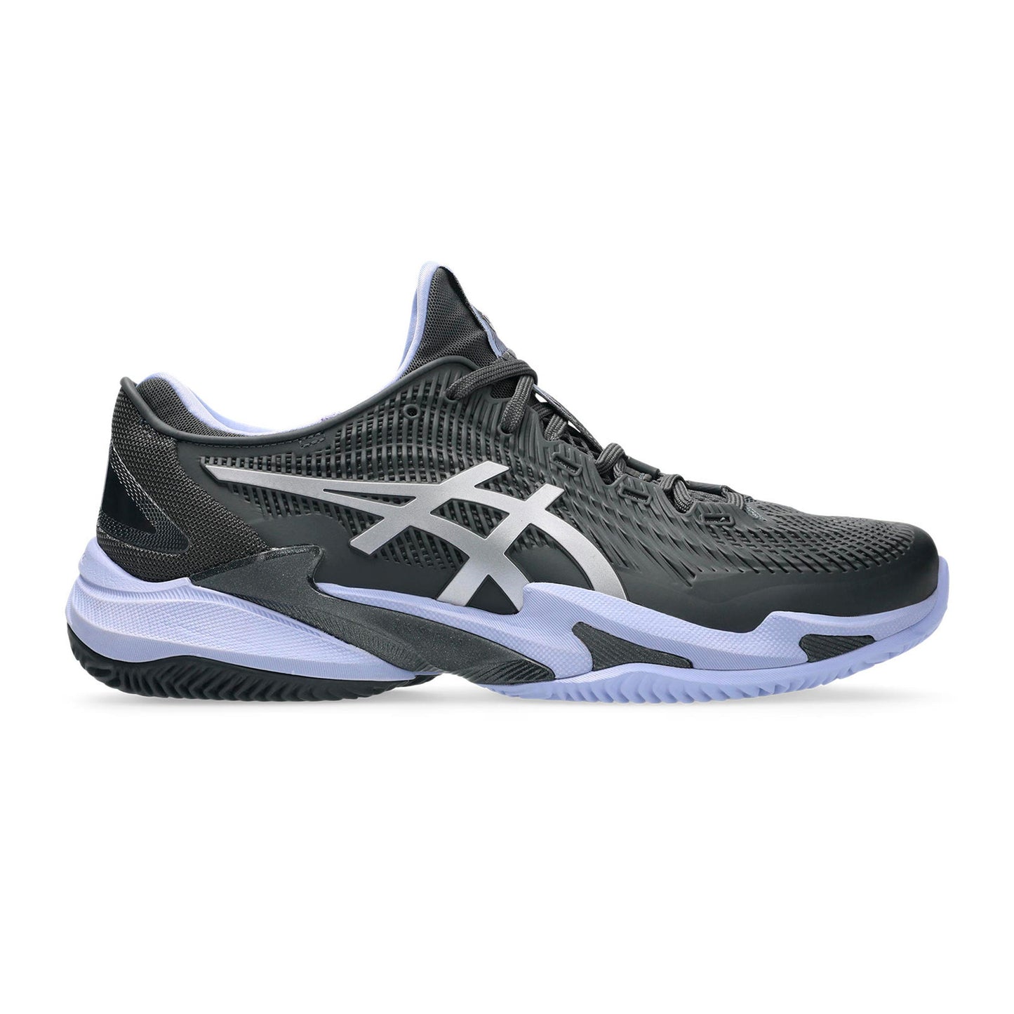 ASICS Court FF 3 Night Energy Zapatilla tierra batida Hombres - gris oscuro, morado