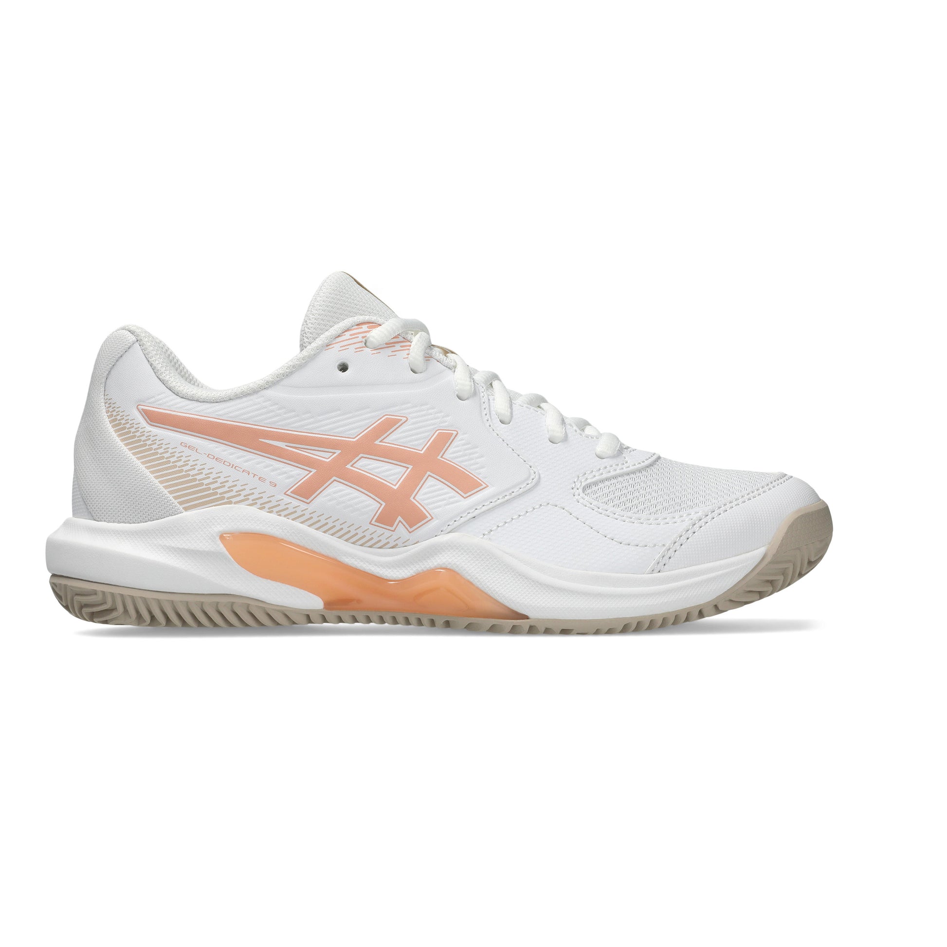 ASICS Gel-Dedicate 9 Zapatilla tierra batida Mujeres - blanco, albaricoque