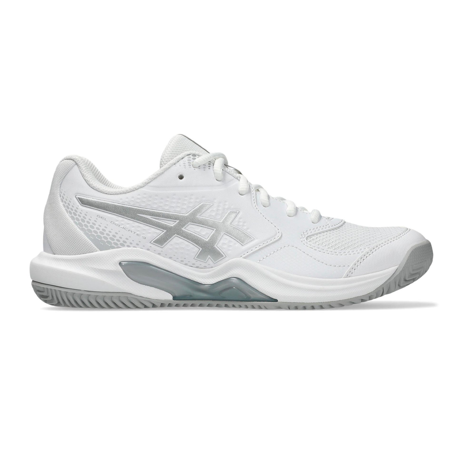 ASICS Gel-Dedicate 9 Zapatilla de pádel Mujeres - blanco, plateado