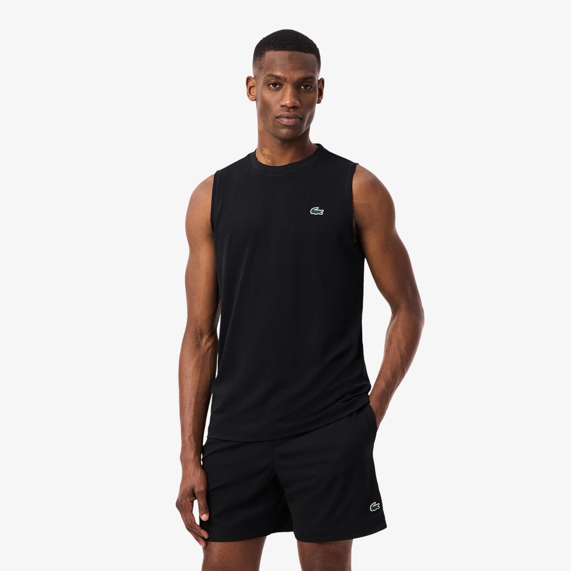 Lacoste Camiseta de tirantes Hombres - negro