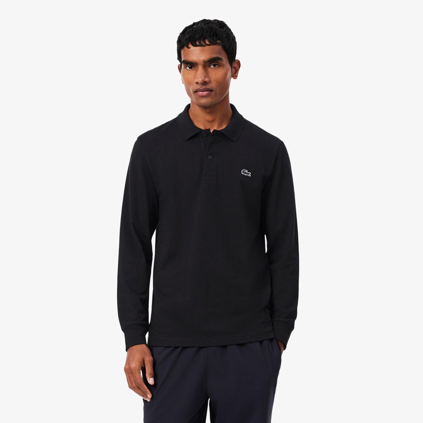 Lacoste Polo Hombres - negro