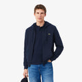 Sudadera con cremallera Hombres - azul oscuro