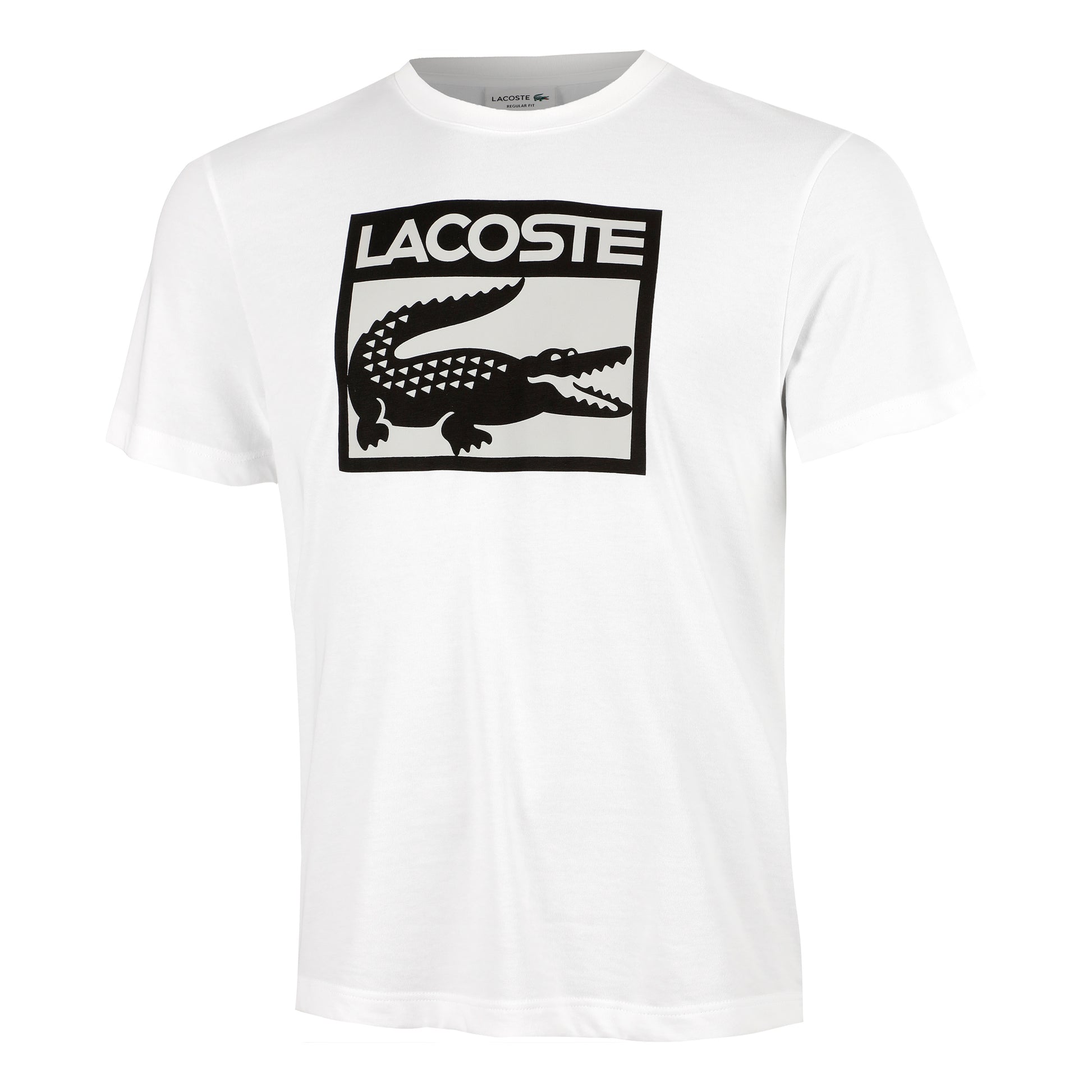 Lacoste Camiseta de manga corta Hombres - blanco, negro