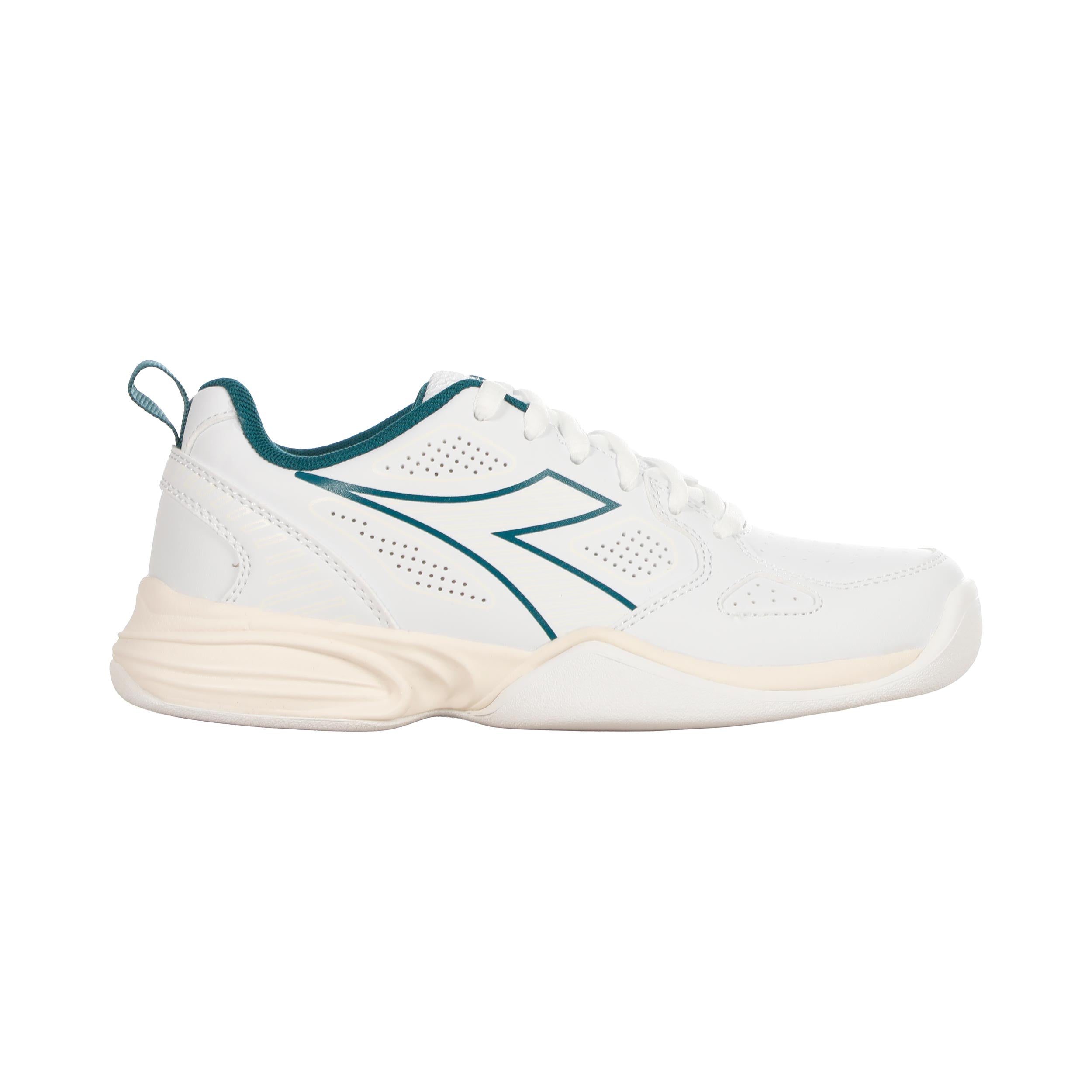 Diadora S. Challenge 7 SL Zapatilla para pista cubierta Niños - blanco, verde oscuro