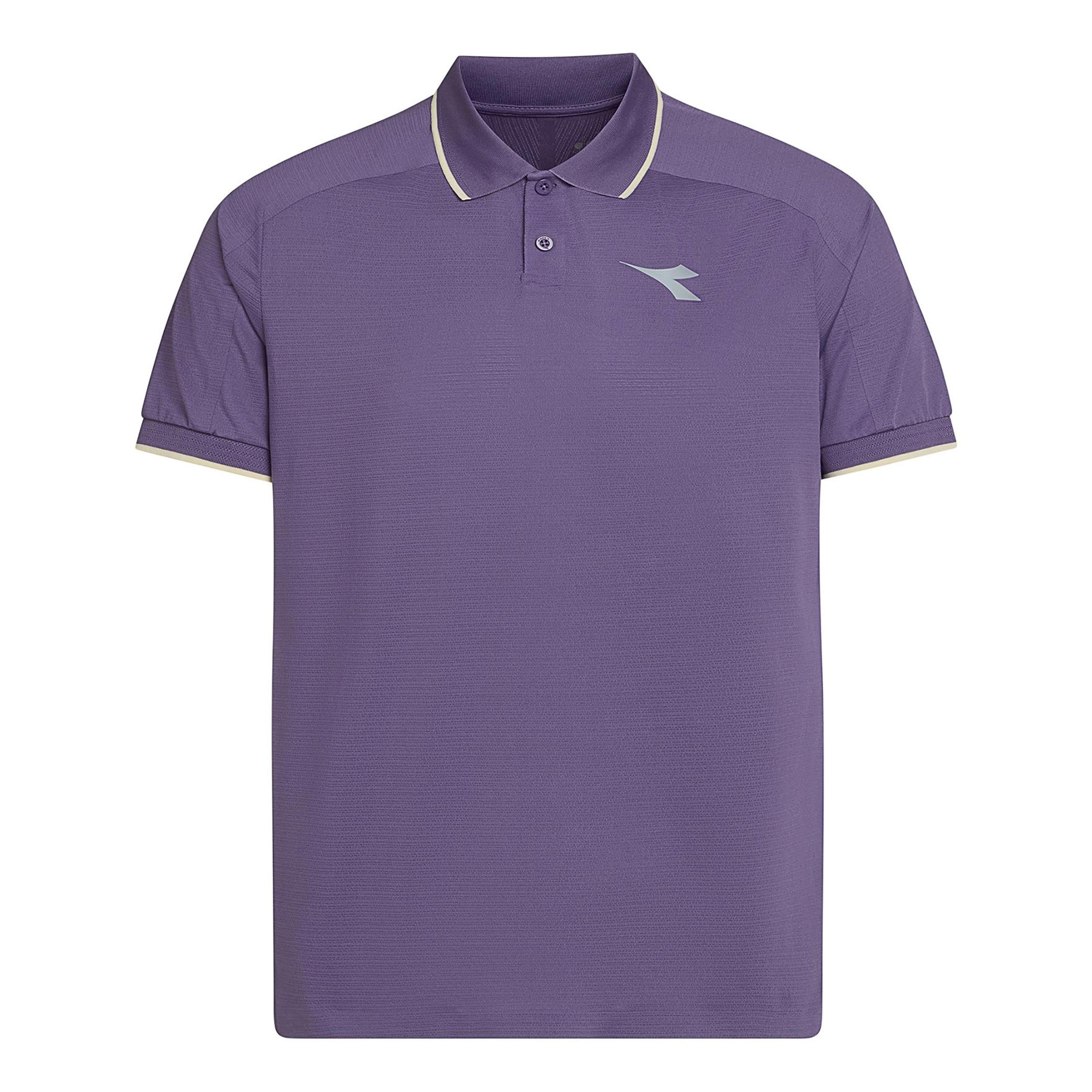 Diadora Fibrazero Polo Hombres - violeta