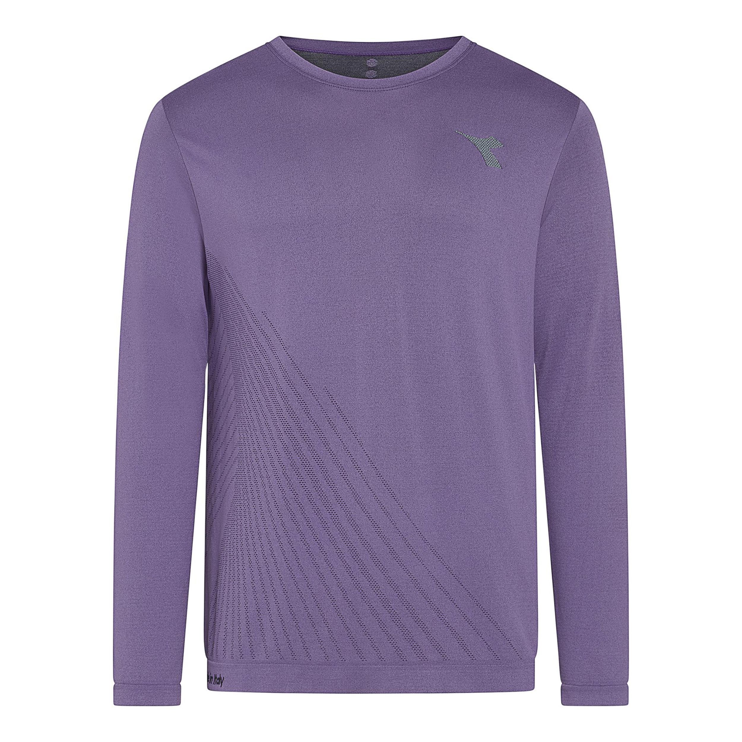 Diadora Stratouno Camiseta de manga larga Hombres - violeta