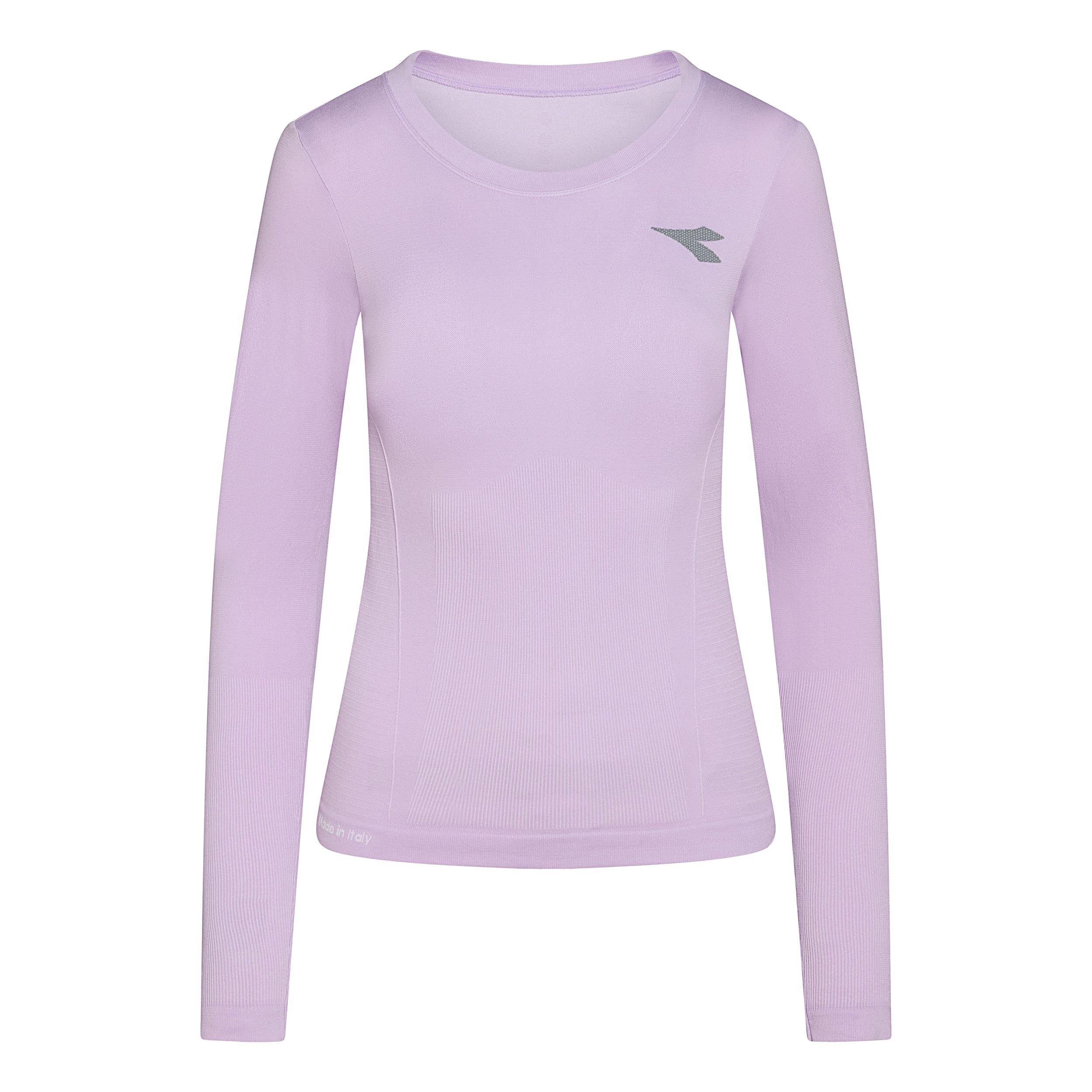 Diadora Stratouno Camiseta de manga larga Mujeres - morado