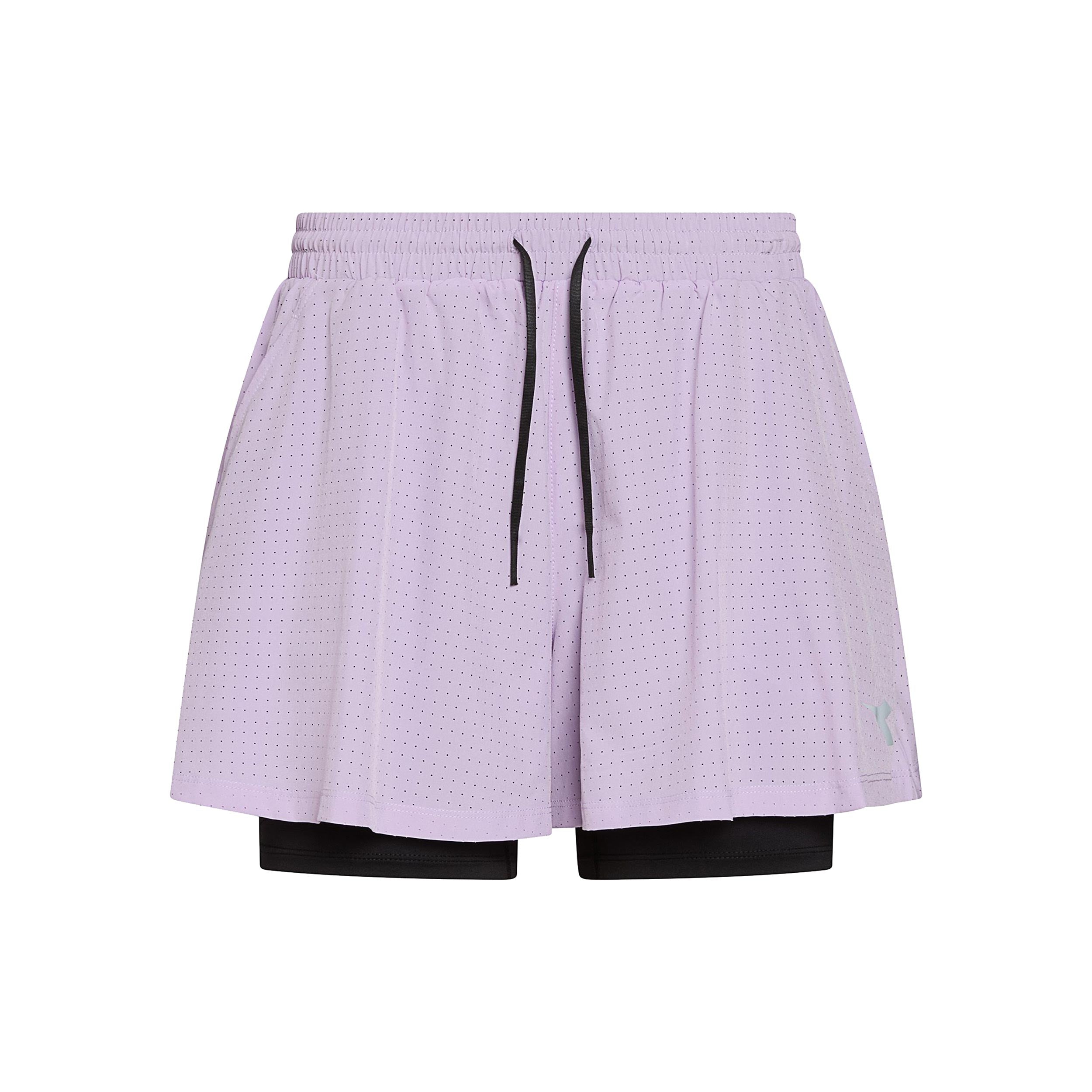 Diadora 2in1 Shorts Mujeres - morado