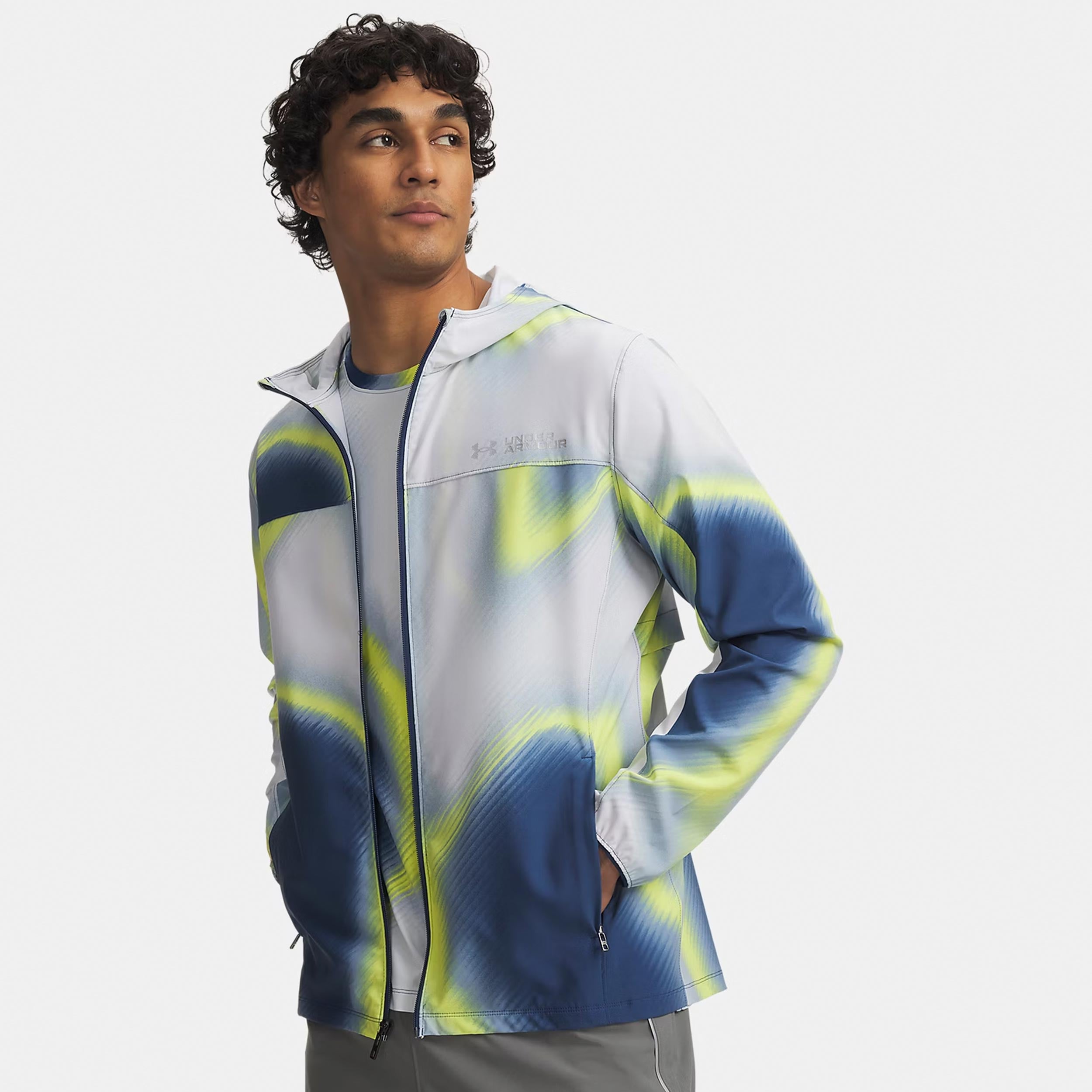 Under Armour Velociti Storm  Chaqueta para correr Hombres - azul, multicolor