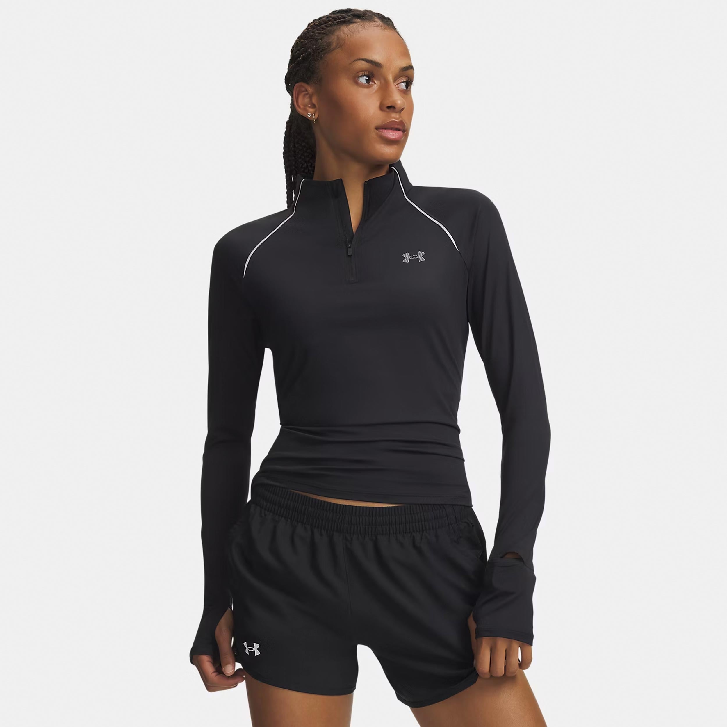 Under Armour Velociti Half Zip  Camiseta de running Mujeres - negro