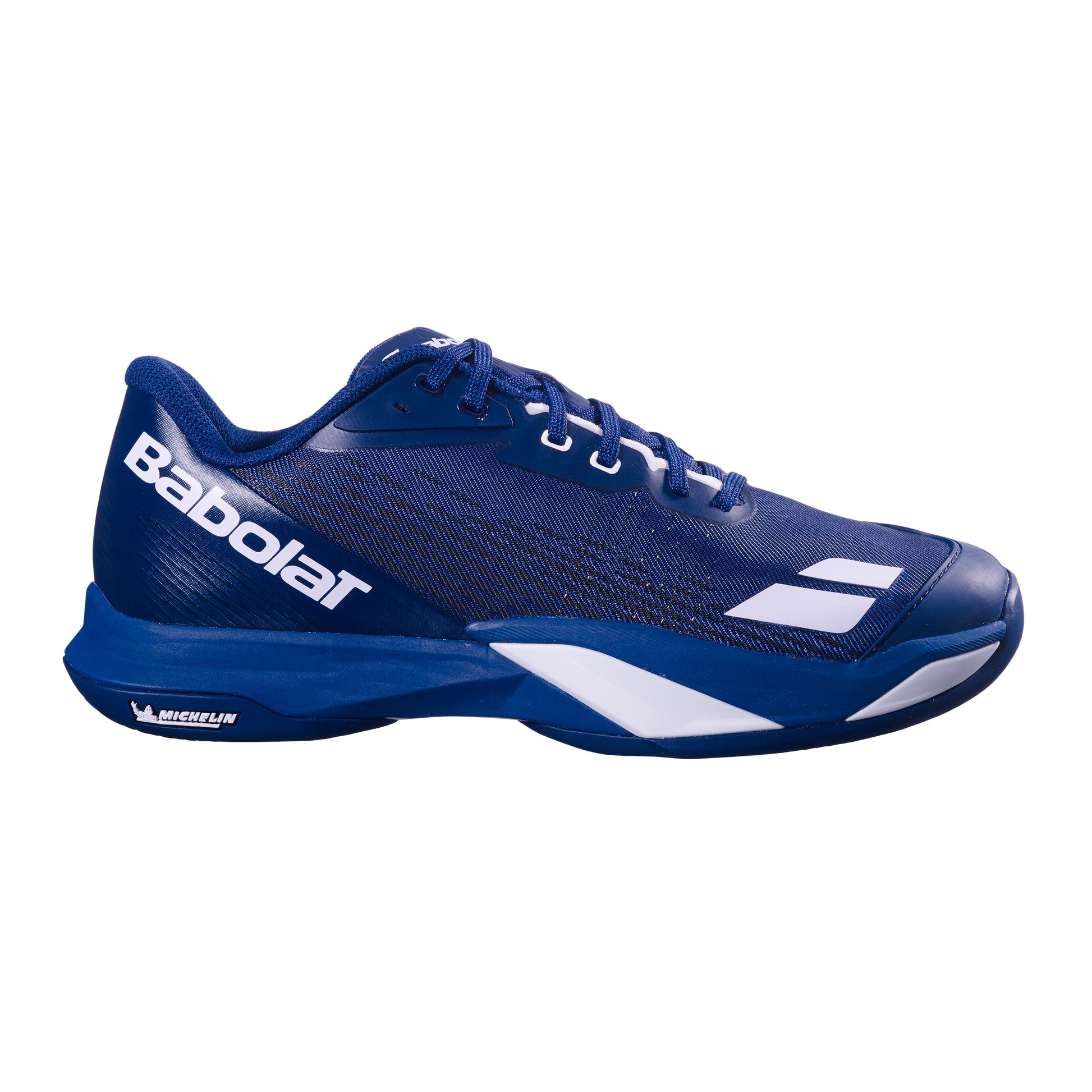 Babolat Jet Mach 4 Zapatilla tierra batida Hombres - azul oscuro, blanco