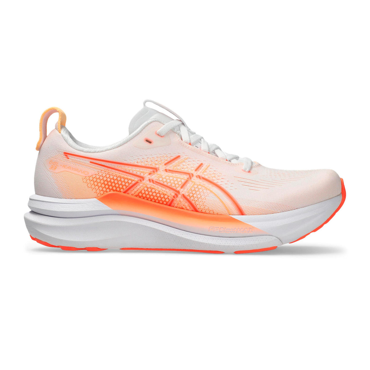 ASICS Gel-Kayano 33 Zapatilla de estabilidad Mujeres - blanco, naranja