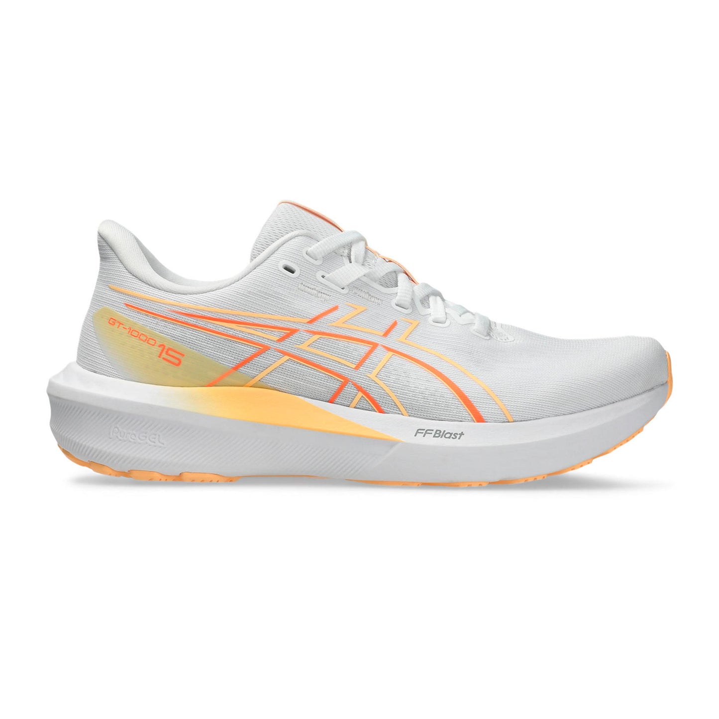 ASICS GT-1000 15 Zapatilla de estabilidad Mujeres - blanco, naranja