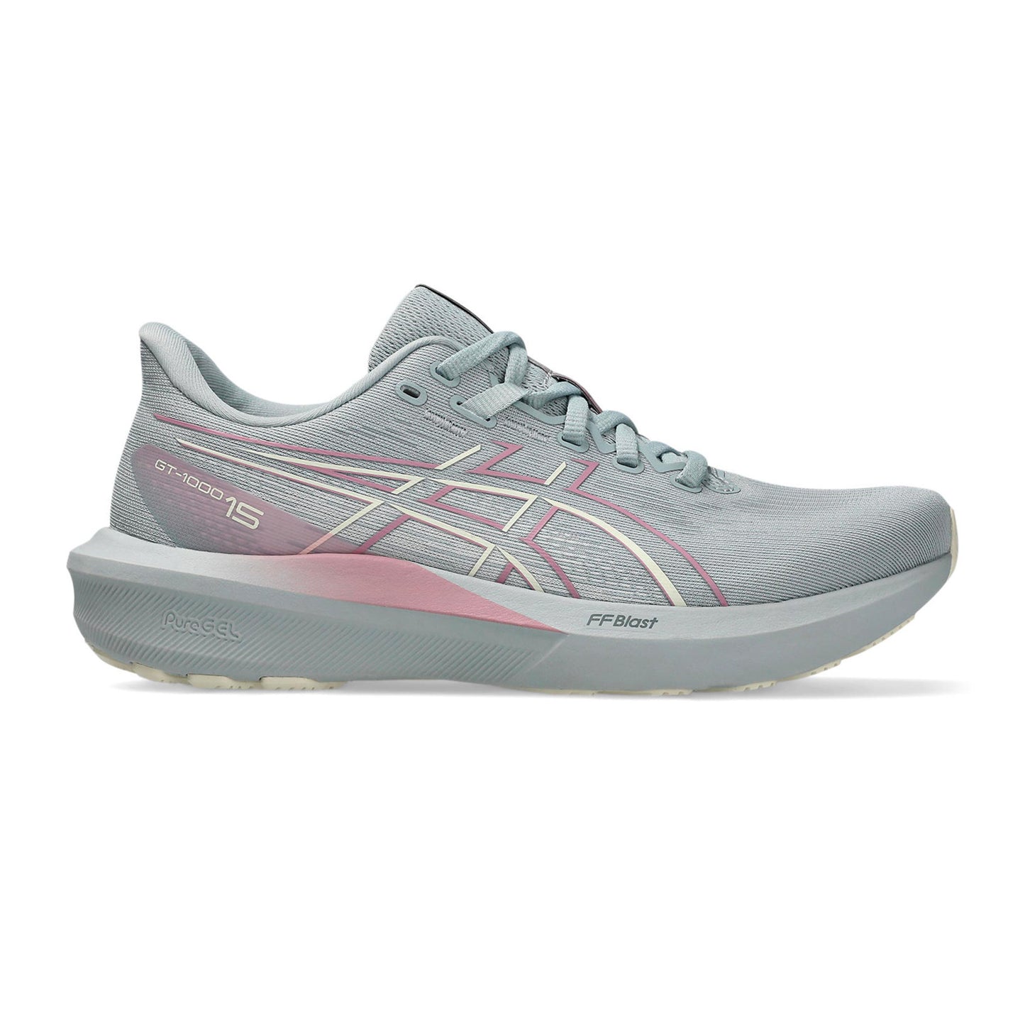 ASICS GT-1000 15 Zapatilla de estabilidad Mujeres - azul-gris, crema