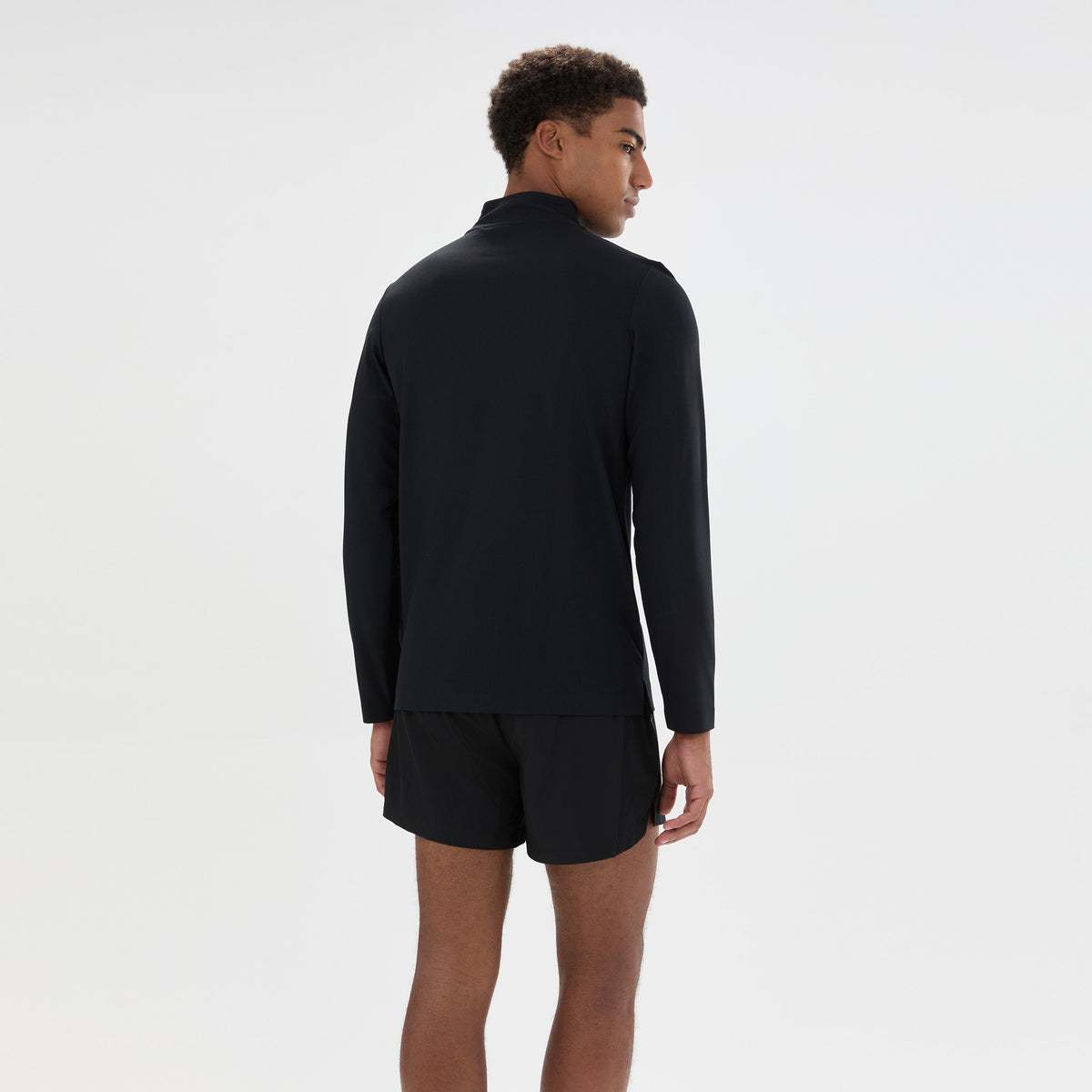 Ellesse Edmond 1/4 Zip Camiseta de manga larga Hombres - negro
