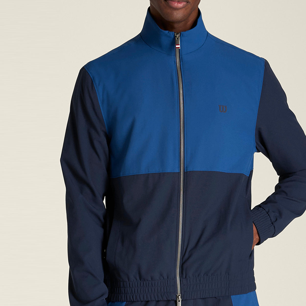 Wilson Grand Slam Blocked Chaqueta de entrenamiento Hombres - azul oscuro