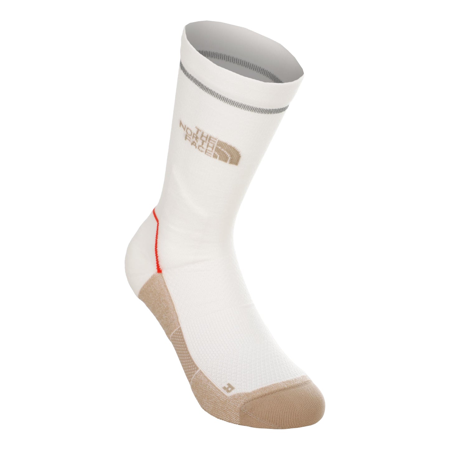 The North Face Trail Run Merino Crew Calcetines para correr Unisex - crema, marrón