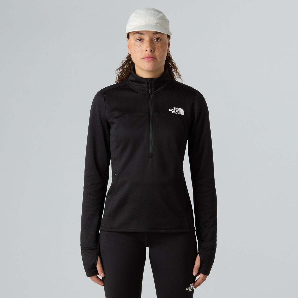 The North Face Winter Warm Pro 1/4 Zip Camiseta de running Mujeres - negro