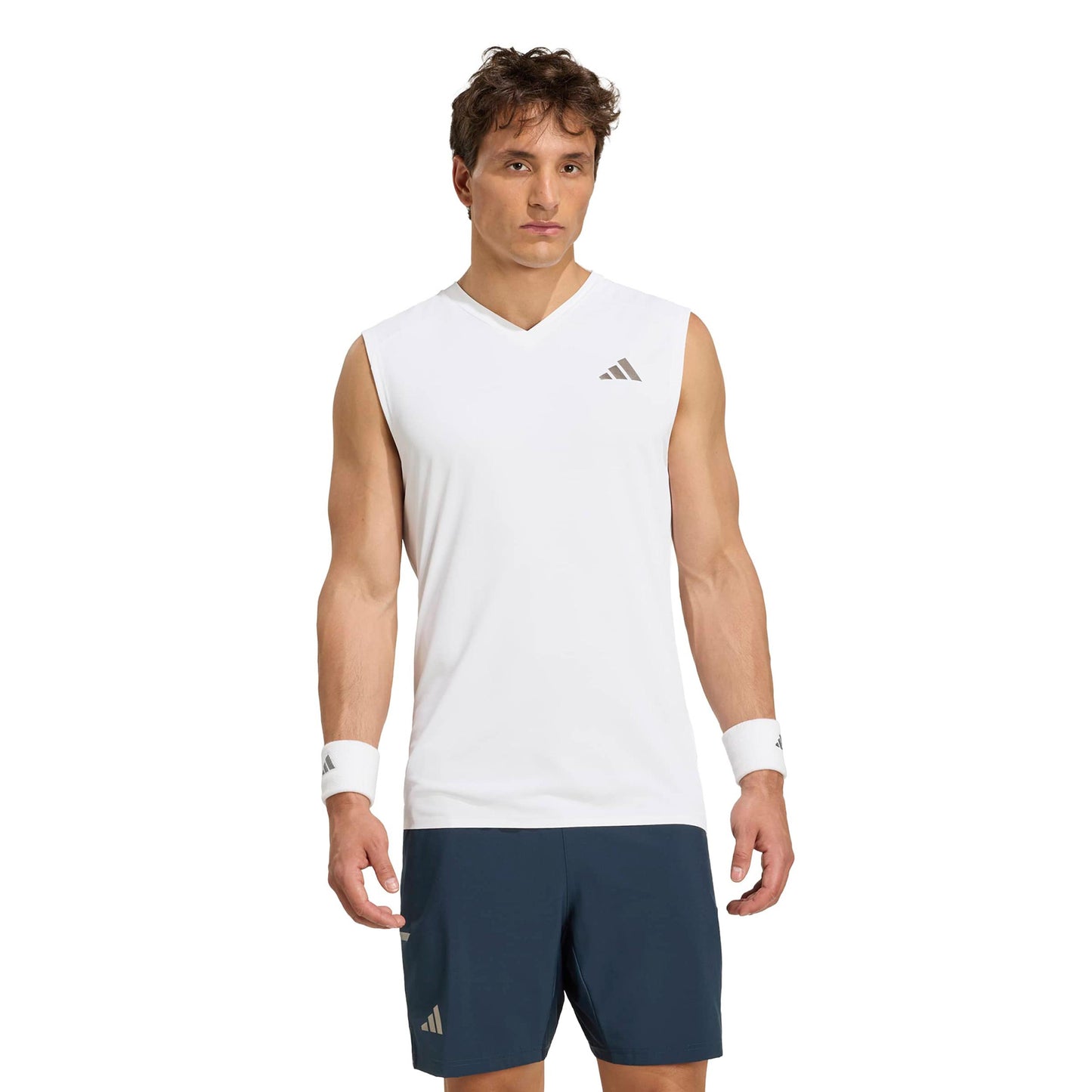 adidas Climacool Camiseta de tirantes Hombres - blanco, plateado