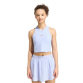 Y- Pro Crop Camiseta de tirantes Mujeres - morado, plateado