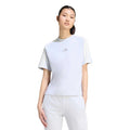 3Stripes Camiseta de manga corta Mujeres - gris claro, blanco roto
