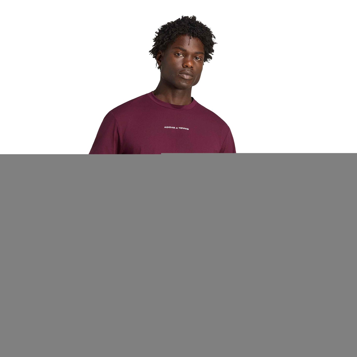 adidas Camiseta de manga corta Hombres - rojo vino