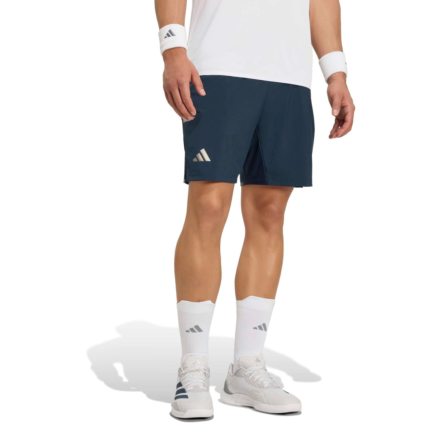 adidas 7Inch Short & Tight Shorts Hombres - azul-gris, plateado