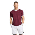 Classics Camiseta de manga corta Hombres - rojo vino, blanco