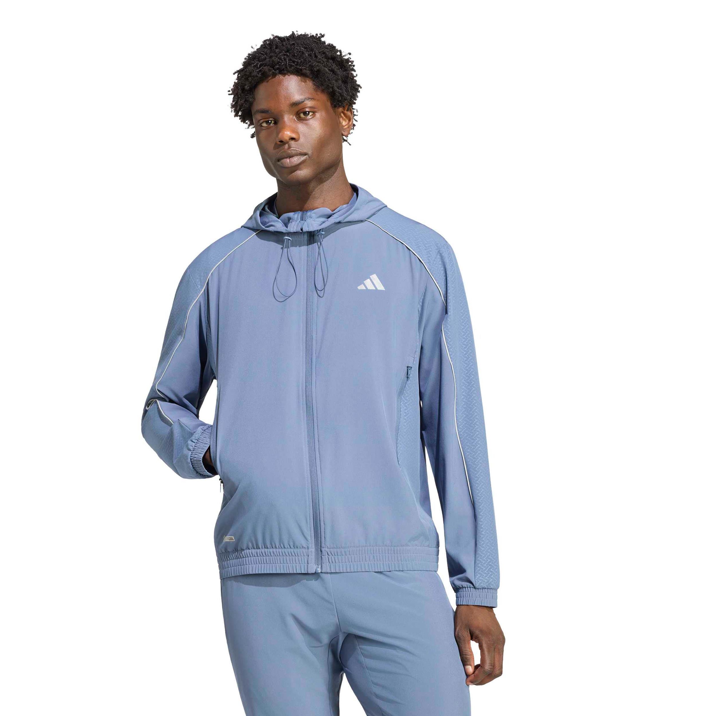 adidas Tech Stop Chaqueta de entrenamiento Hombres - azul-gris