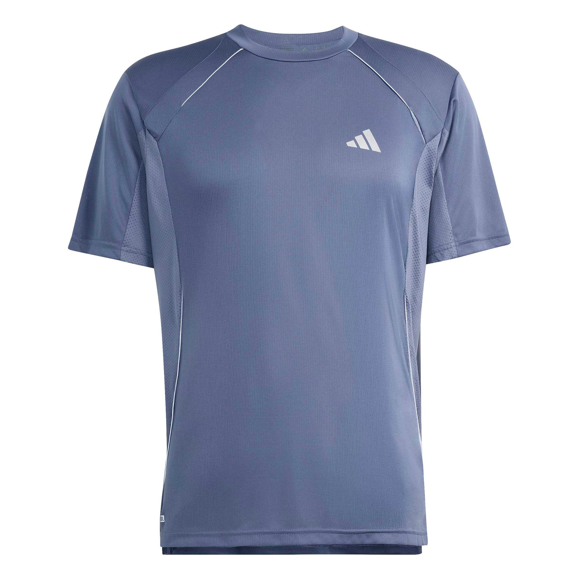 adidas Tech Camiseta de manga corta Hombres - azul-gris