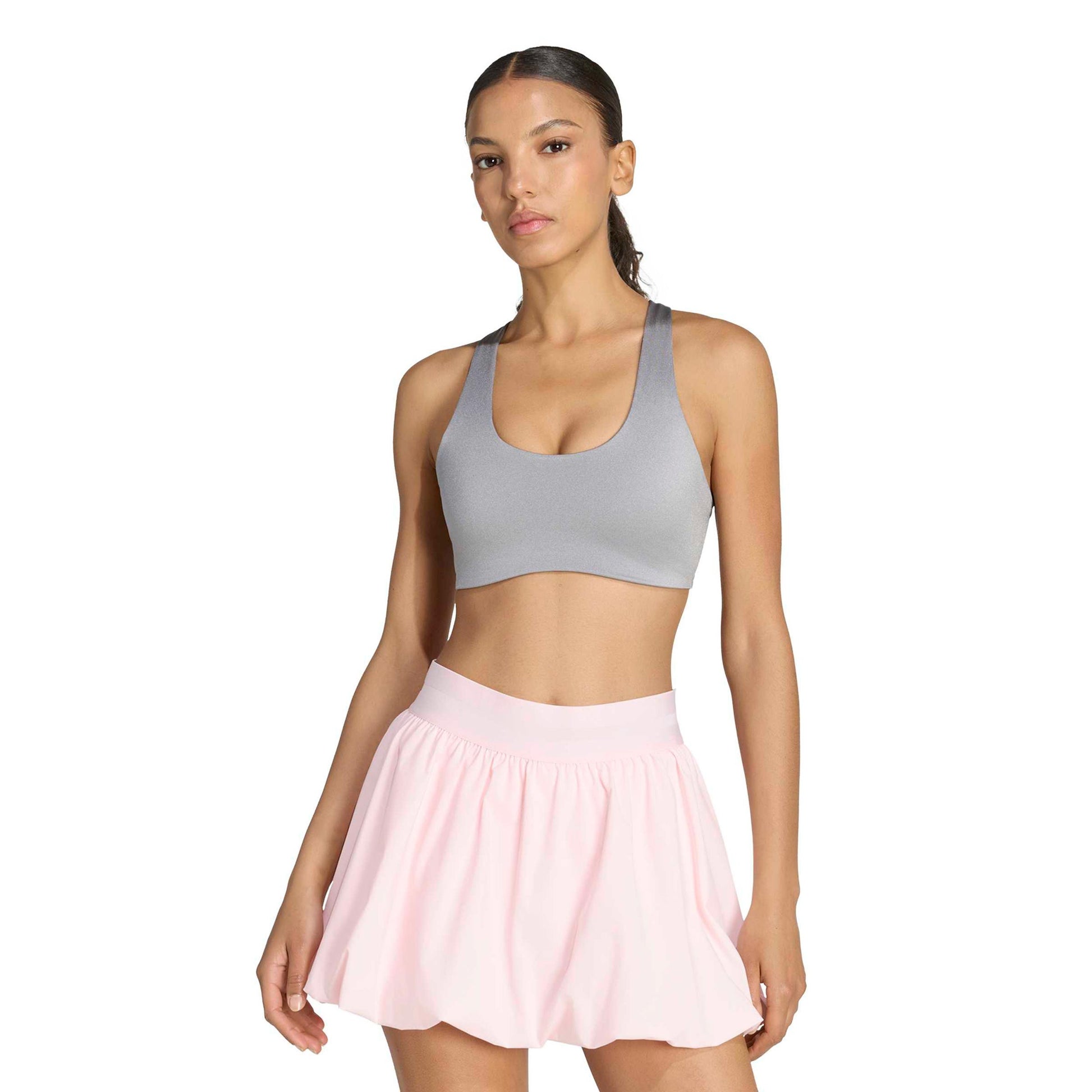 adidas Optime Medium Support Sujetador deportivo Mujeres - gris