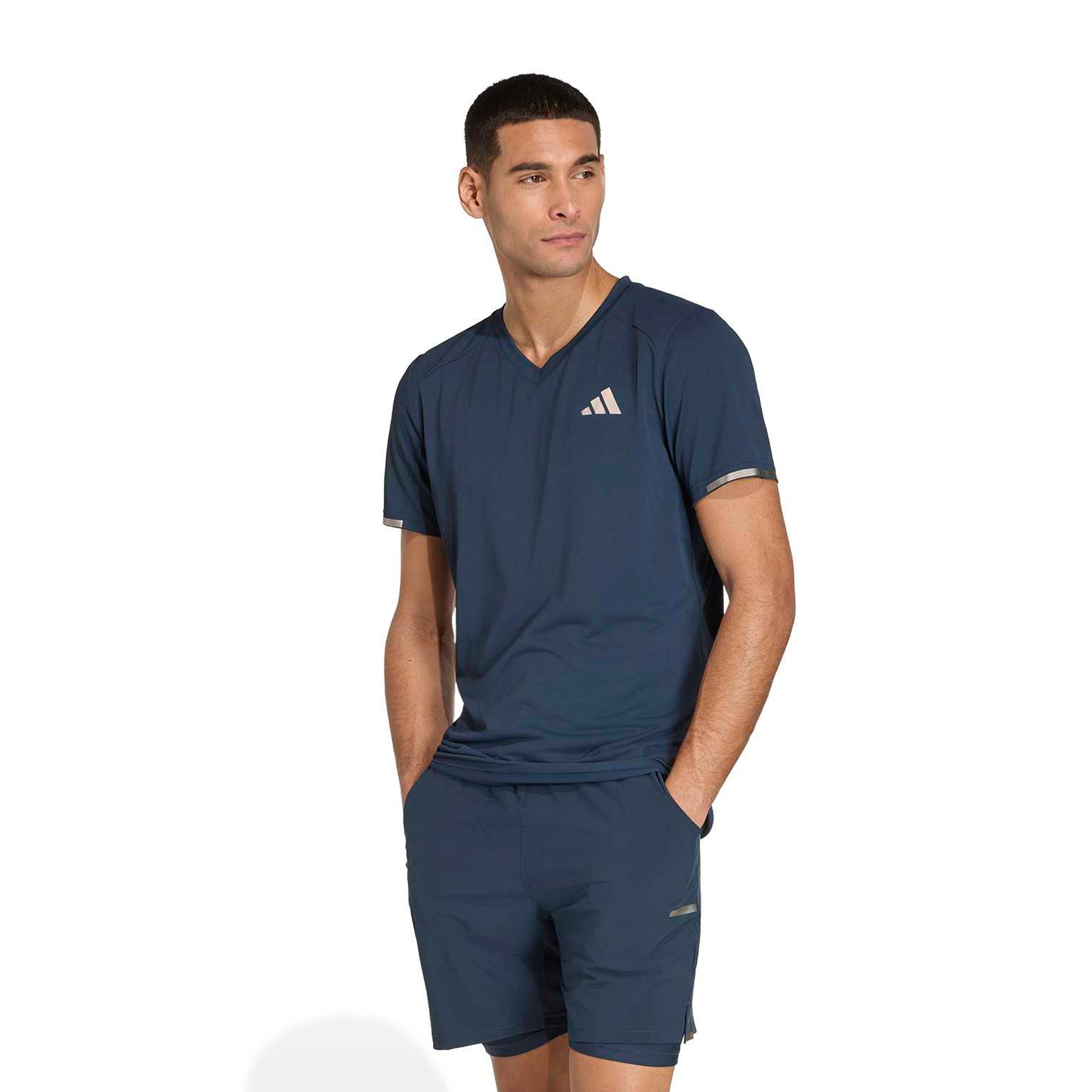 adidas Freelift Pro Camiseta de manga corta Hombres - azul-gris, plateado