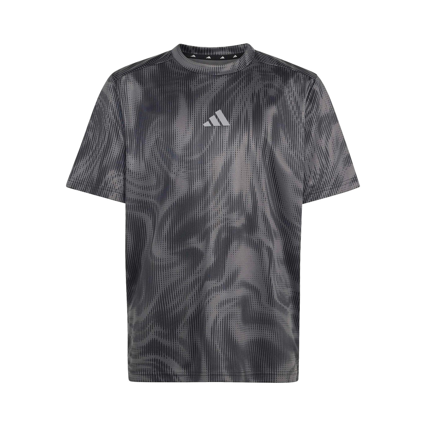 adidas Allover Graphik Camiseta de manga corta Niños - gris oscuro, negro