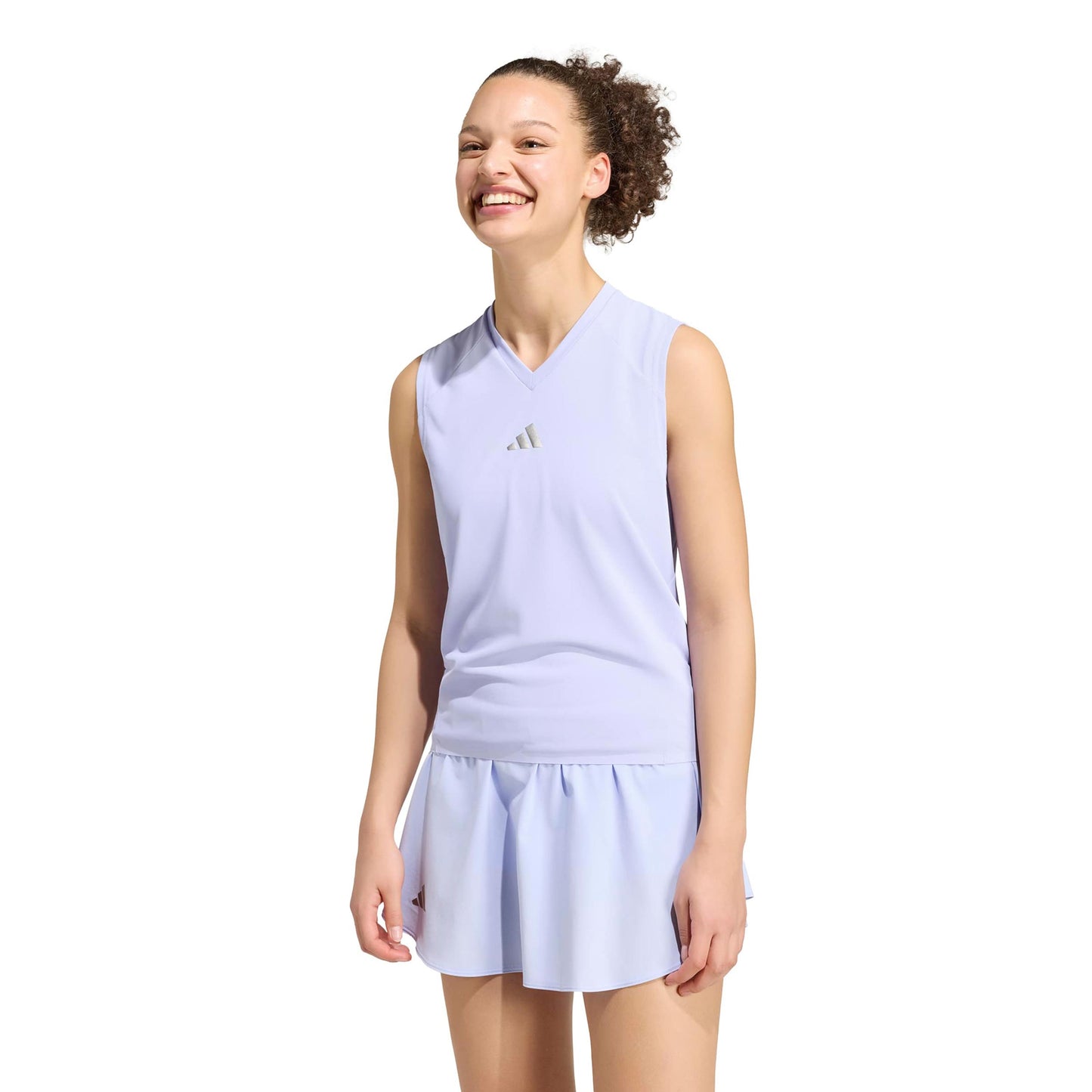 adidas Match Pro Camiseta de tirantes Mujeres - morado, plateado