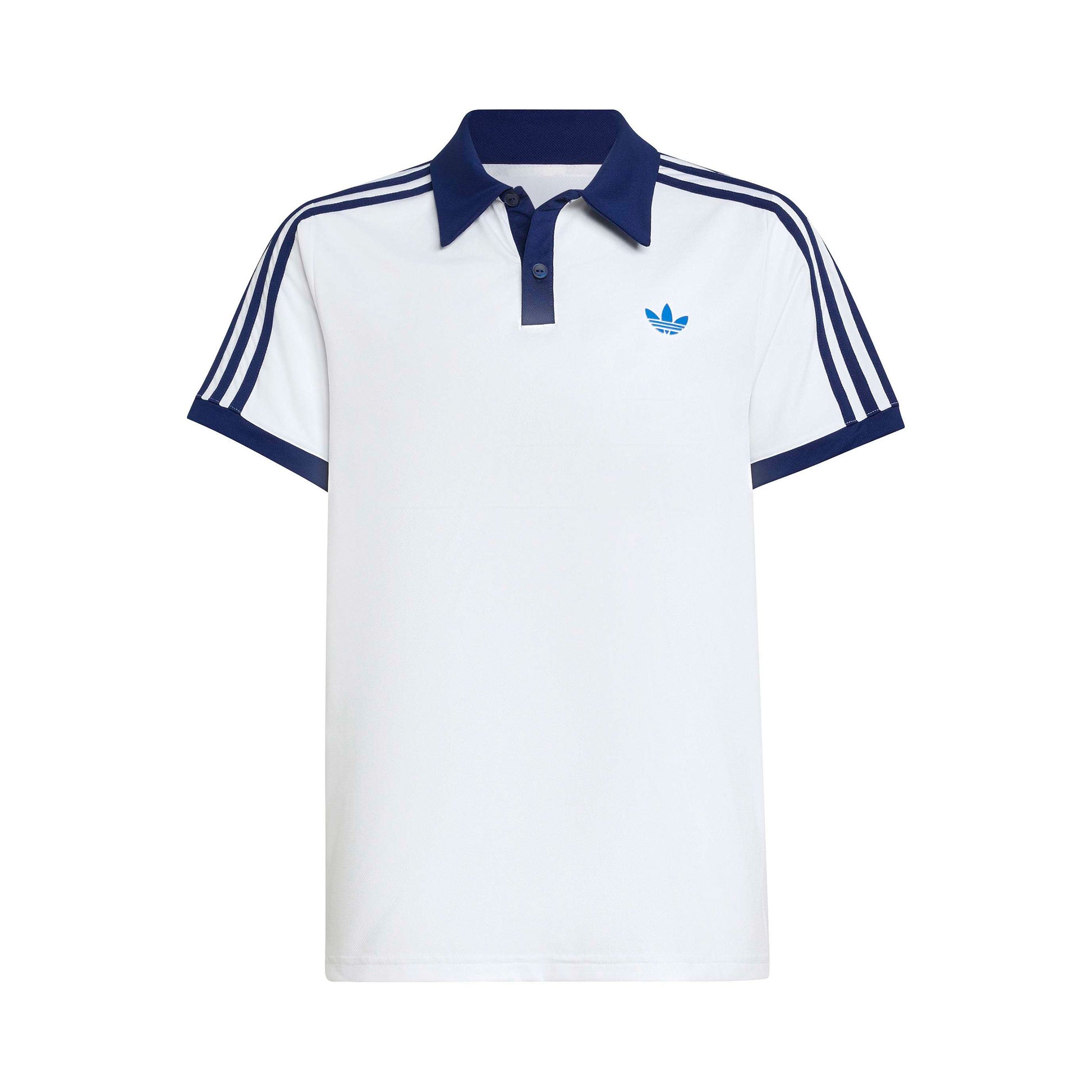 adidas Classics Polo Niños - blanco, azul oscuro