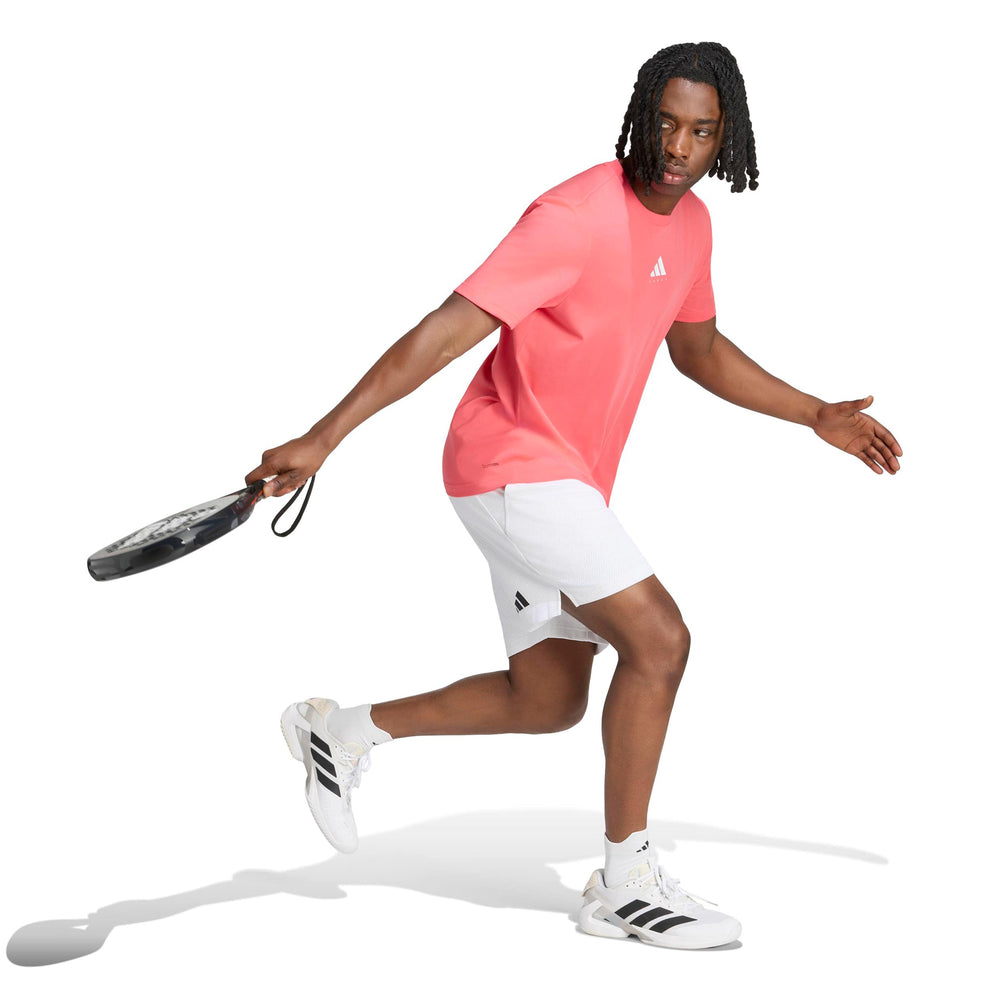 Pointed Graphics Graphic Camiseta de manga corta Hombres - baya, blanco | Tennis-Point